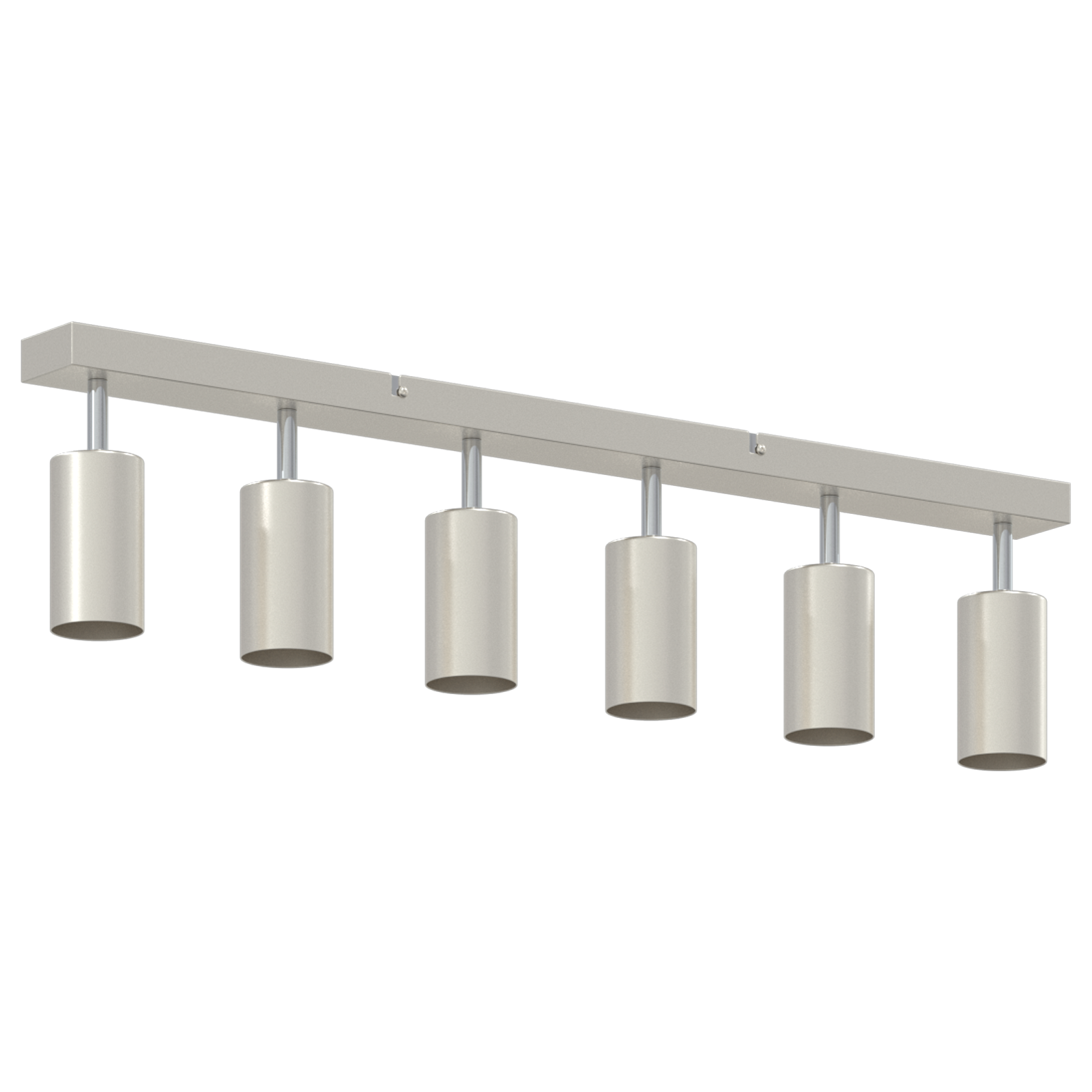 Ceiling Spotlight 6 Way Adjustable Brushed Nickel GU10 - Image 4