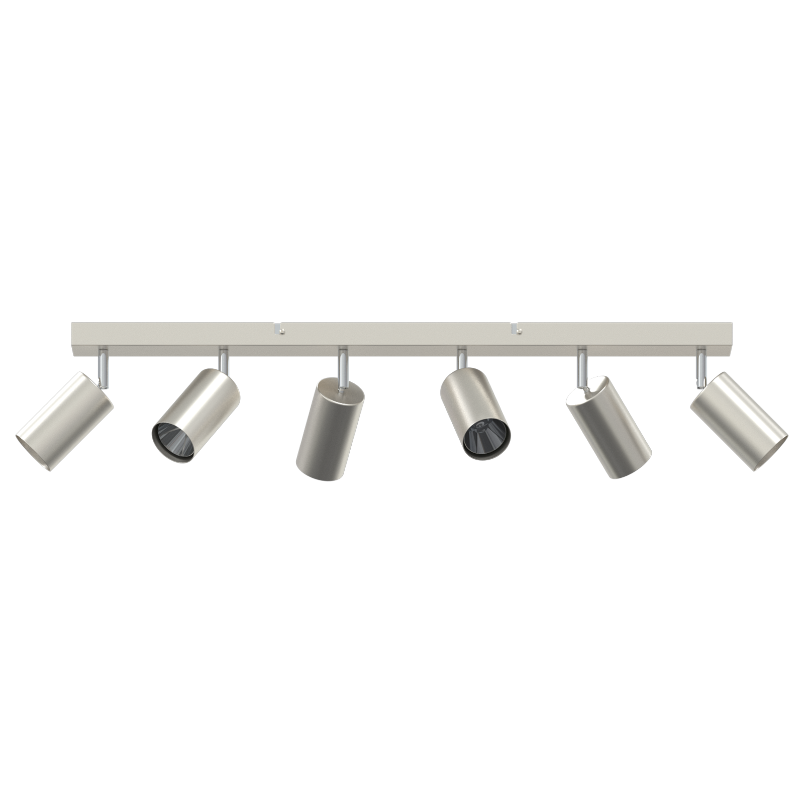 Ceiling Spotlight 6 Way Adjustable Brushed Nickel GU10 - Image 3