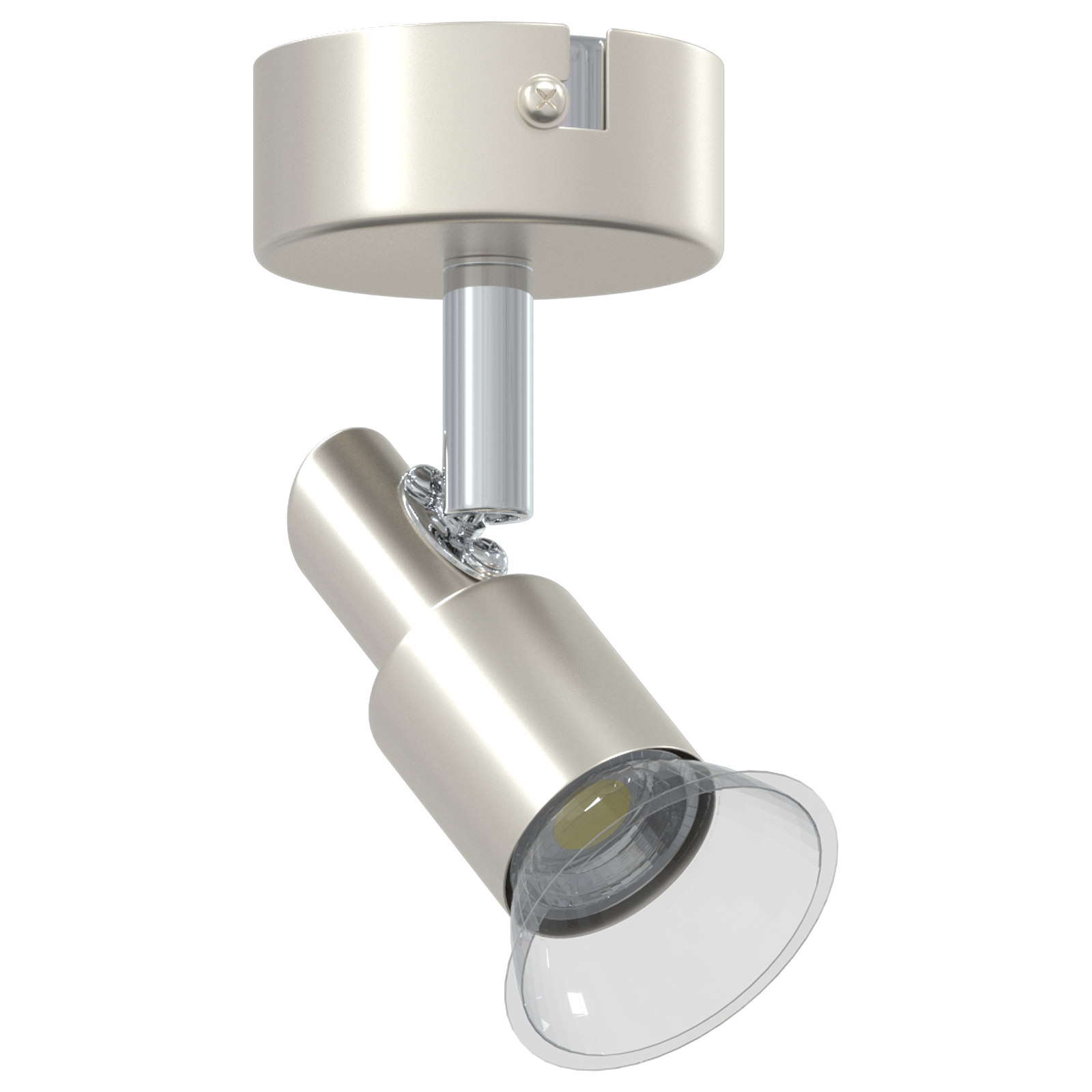 Ceiling Spotlight 1 Way Adjustable Brushed Nickel GU10 - Image 3