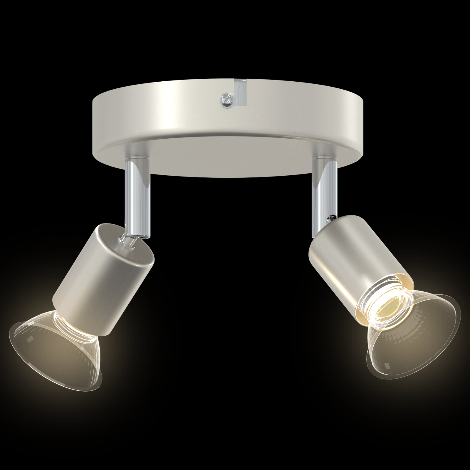 Ceiling Spotlight 2 Way Adjustable Brushed Nickel GU10 - Image 11