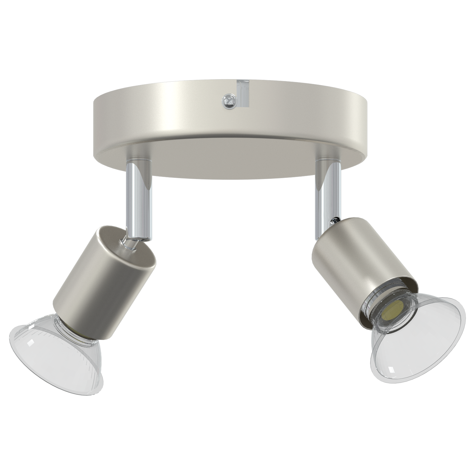 Ceiling Spotlight 2 Way Adjustable Brushed Nickel GU10 - Image 3