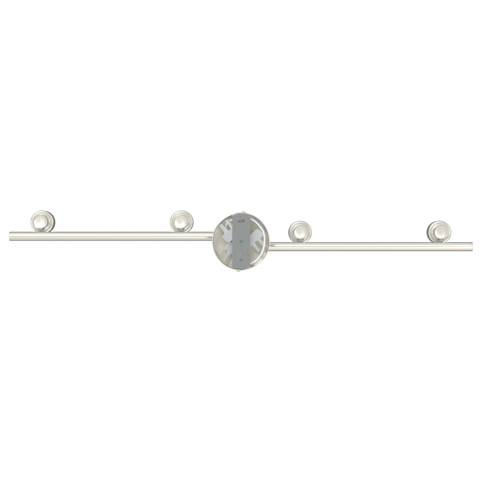 Ceiling Spotlight 4 Way Adjustable Brushed Nickel GU10 - Image 8