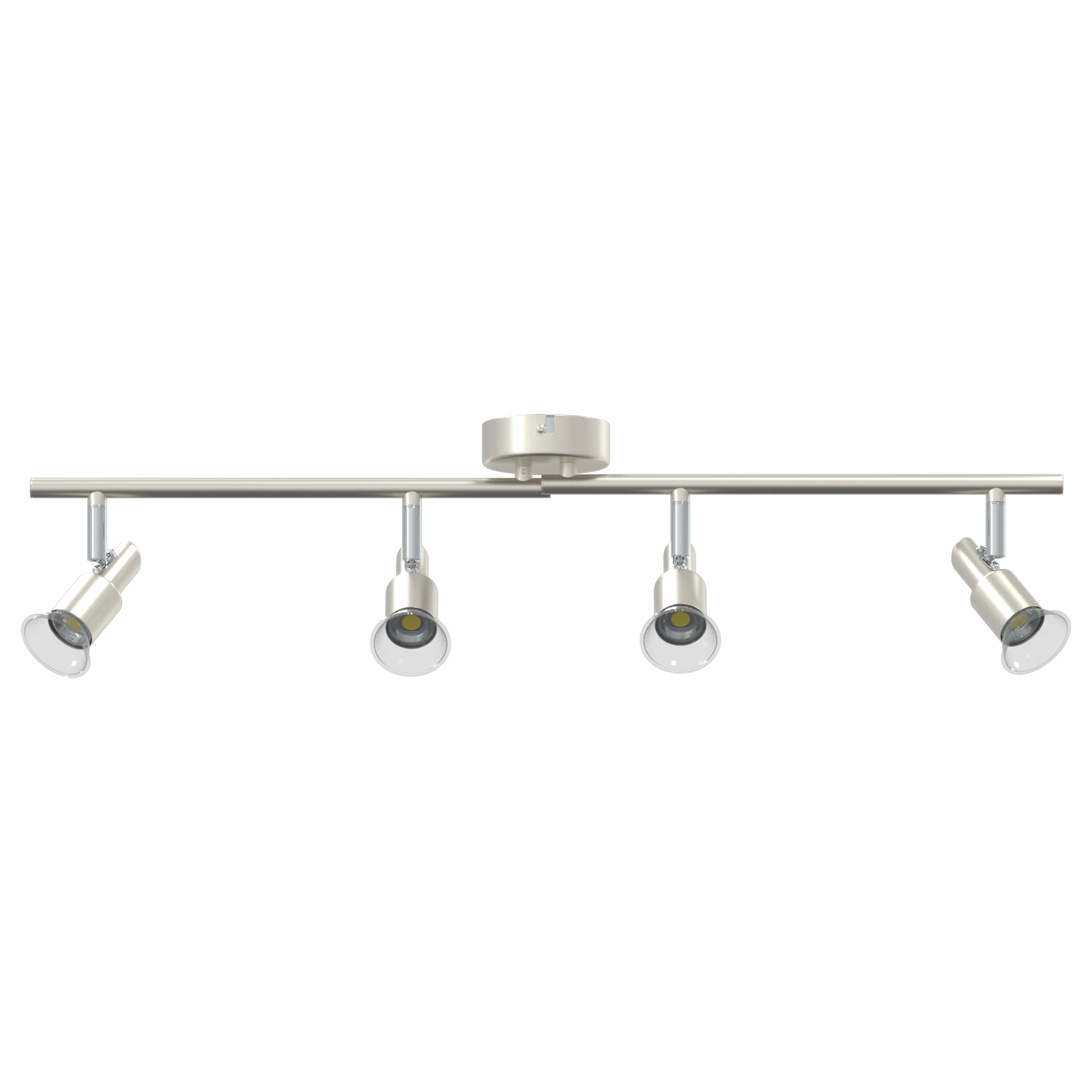 Ceiling Spotlight 4 Way Adjustable Brushed Nickel GU10 - Image 3