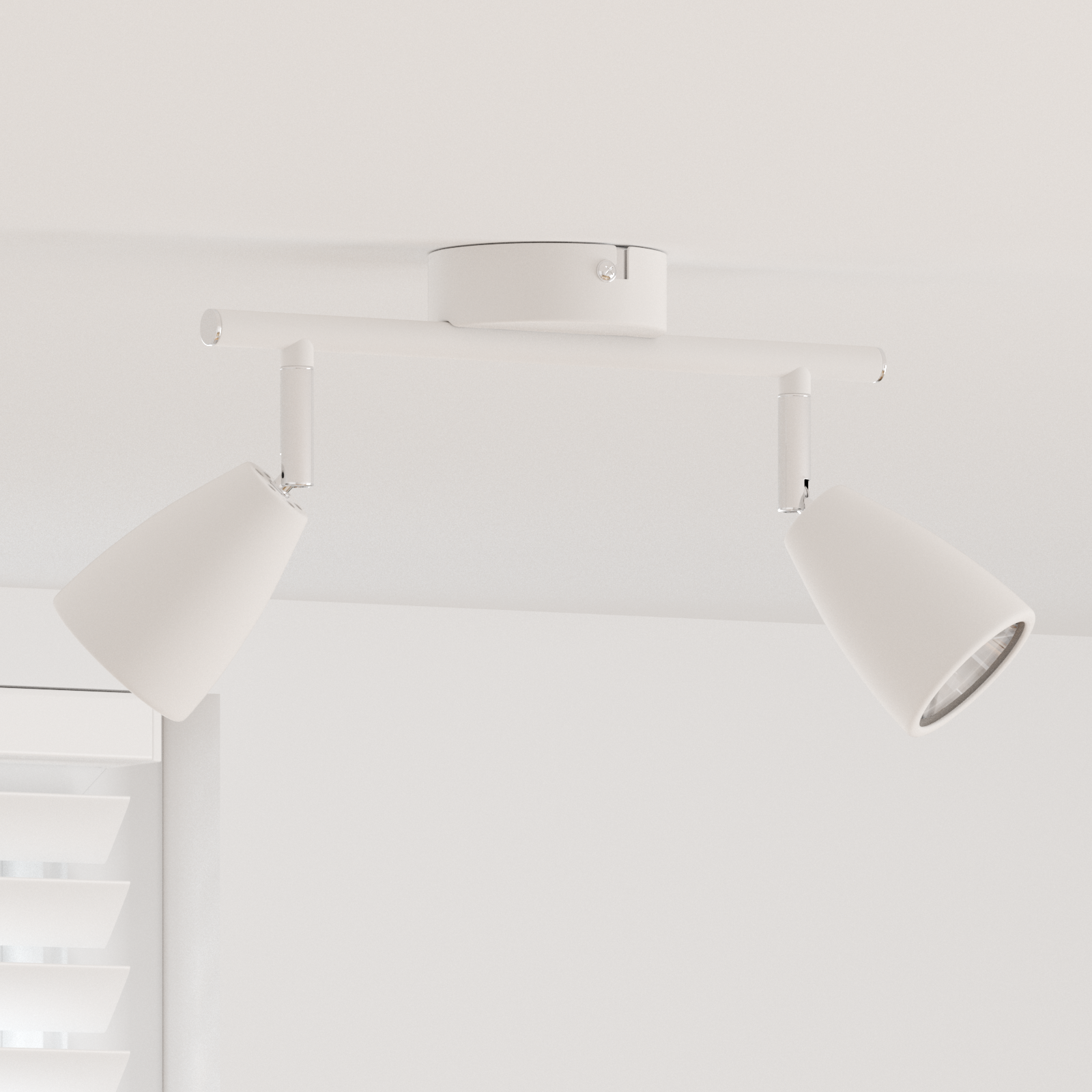 Ceiling Spotlight 2 Way Adjustable White GU10