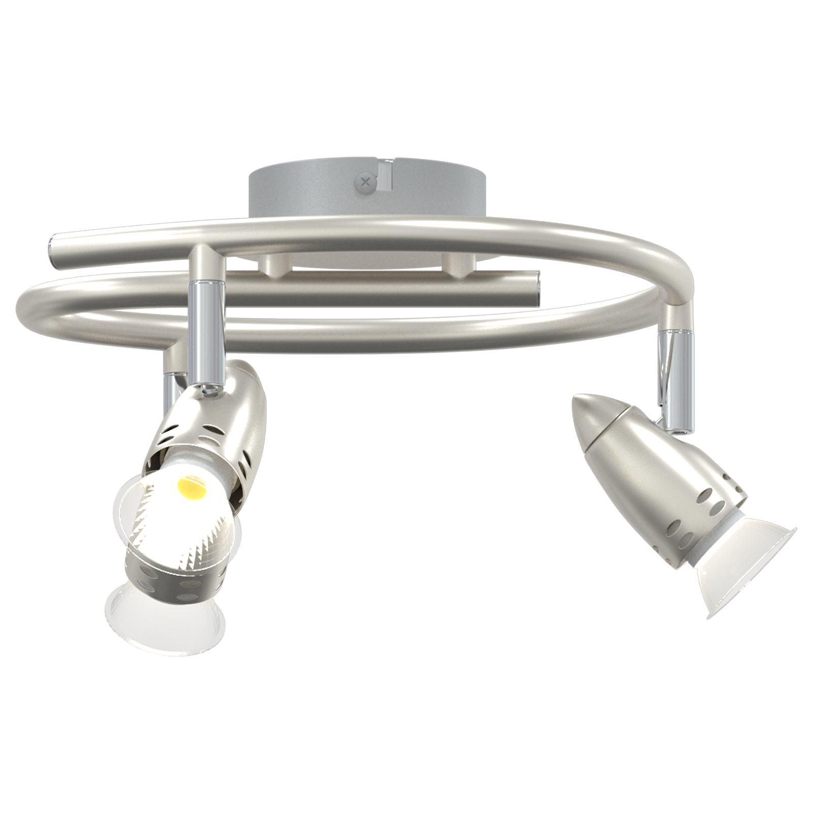 Ceiling Spotlight 3 Way Adjustable Matte Nickel GU10 - Image 10