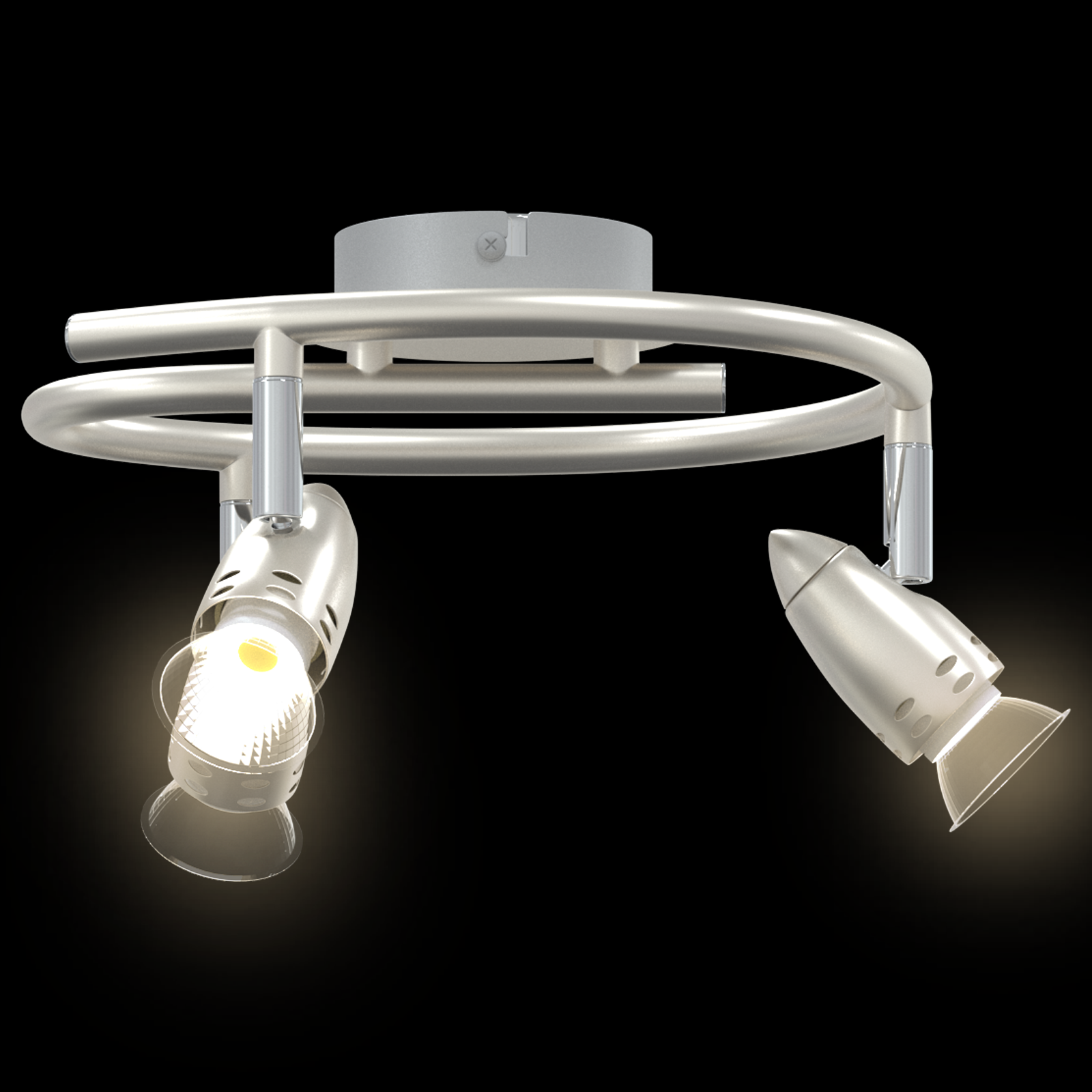 Ceiling Spotlight 3 Way Adjustable Matte Nickel GU10 - Image 11
