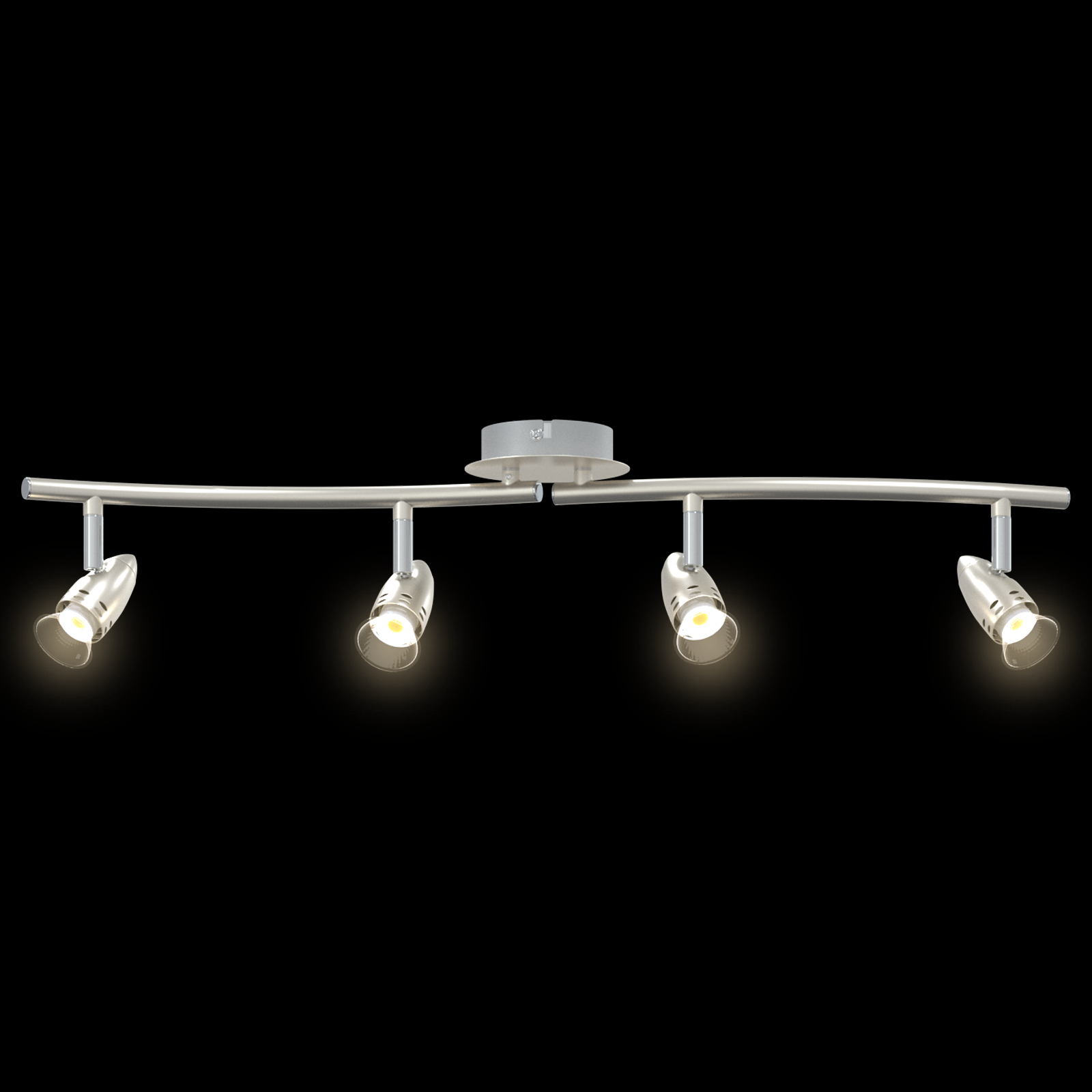 Ceiling Spotlight 4 Way Adjustable Matte Nickel GU10 - Image 11