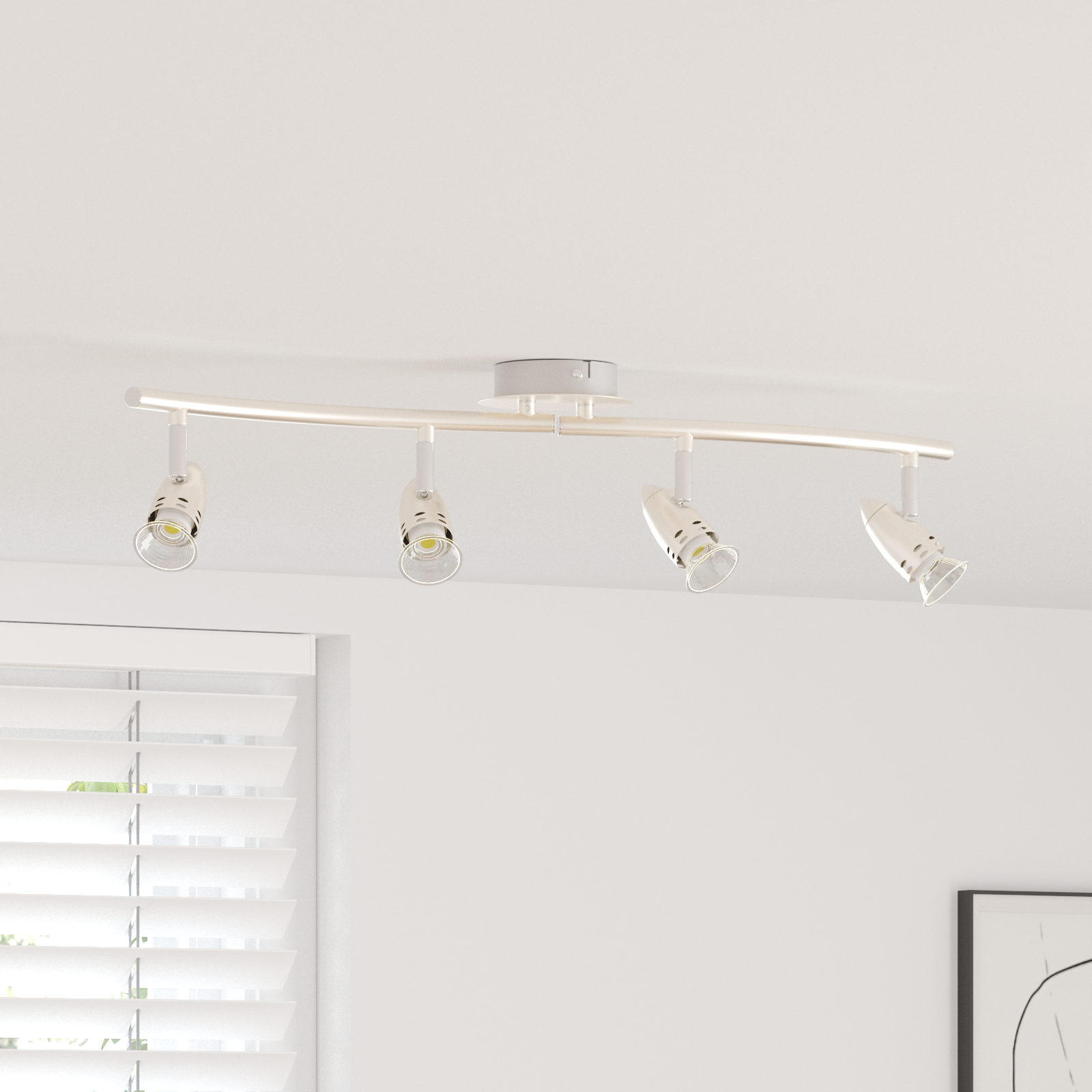 Ceiling Spotlight 4 Way Adjustable Matte Nickel GU10