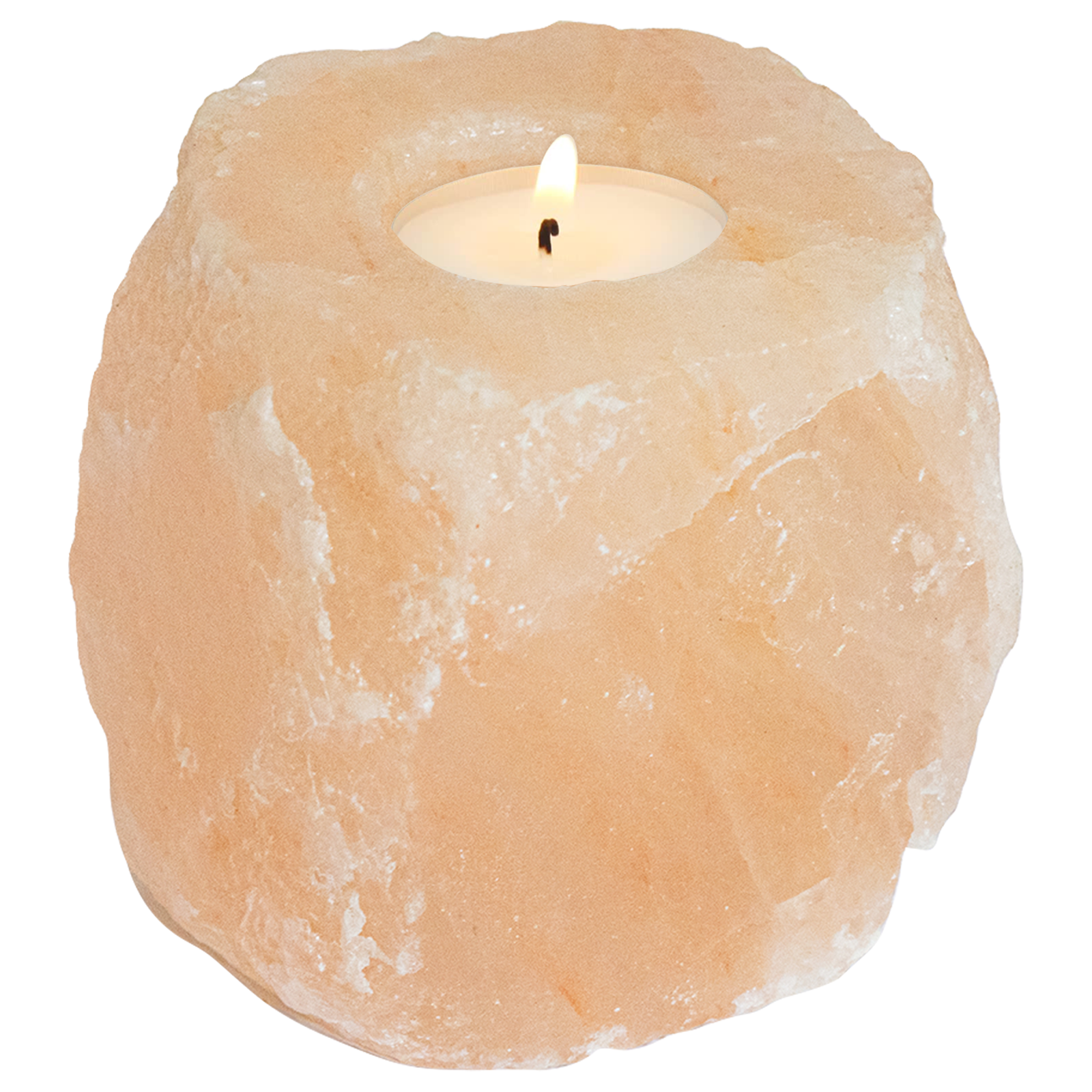 Salt Stone Tealight Holders 4 pcs 2,8 kg Pink - Image 2