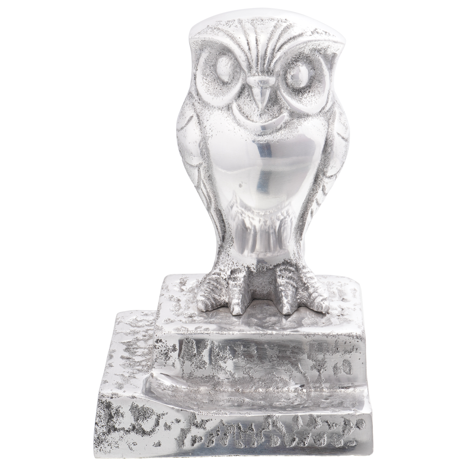 Bookends 2 pcs Silver 12x9x19 cm Aluminium Owl - Image 3