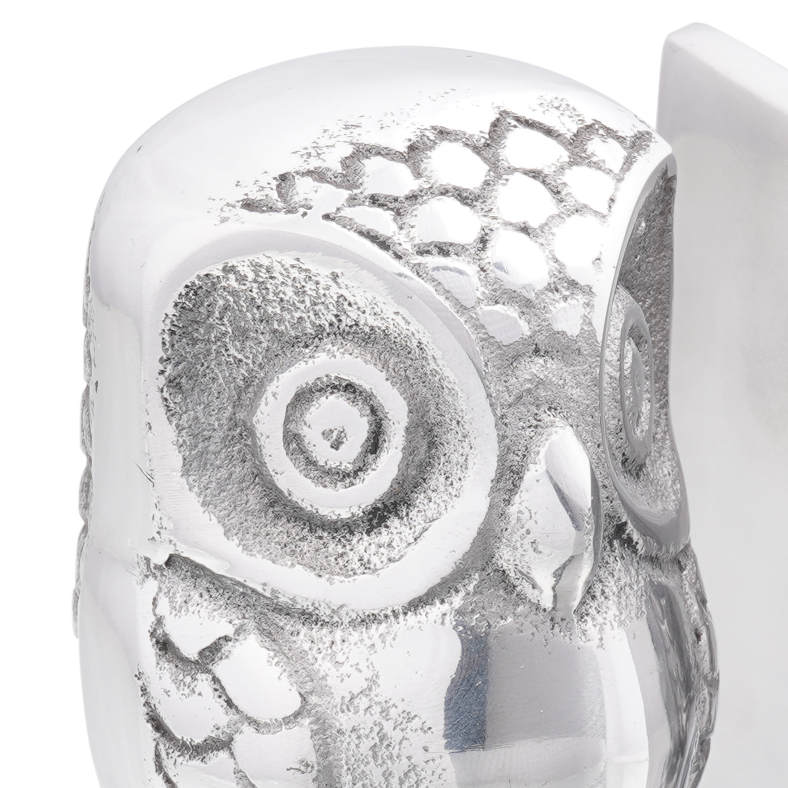 Bookends 2 pcs Silver 7x9x11 cm Aluminium Owl - Image 5