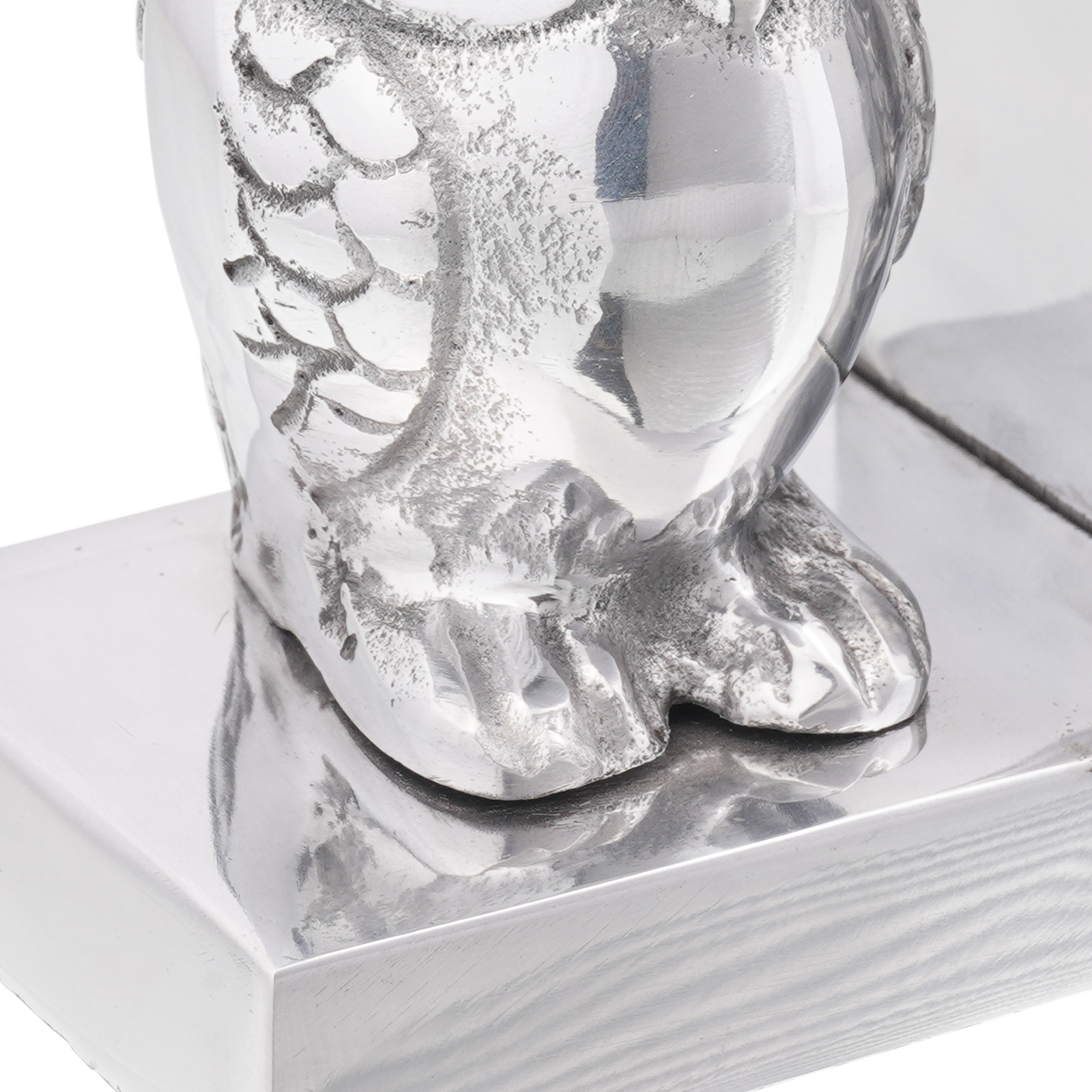 Bookends 2 pcs Silver 7x9x11 cm Aluminium Owl - Image 6