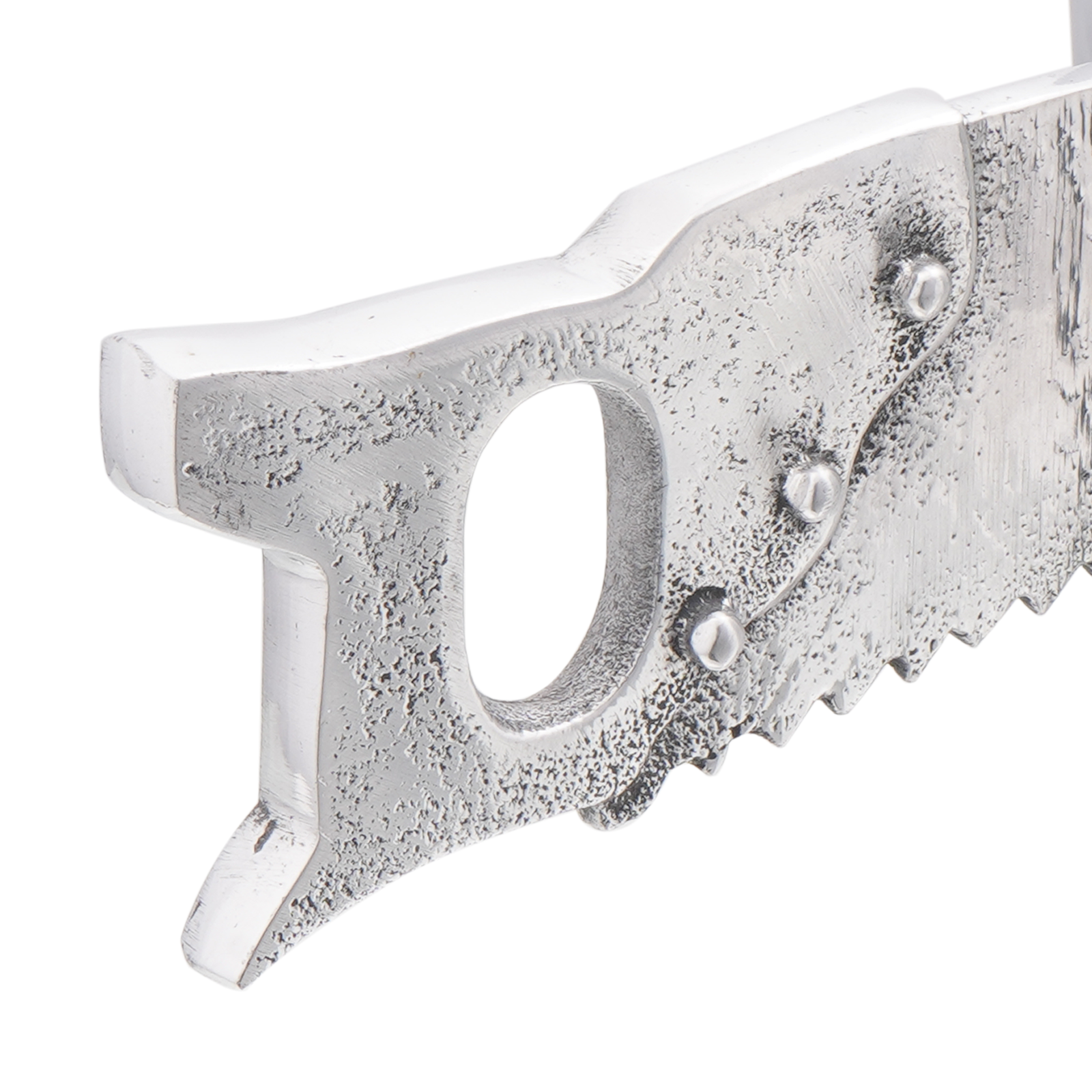 Bookends 2 pcs Silver 11x14x17,5 cm Aluminium Saw - Image 8