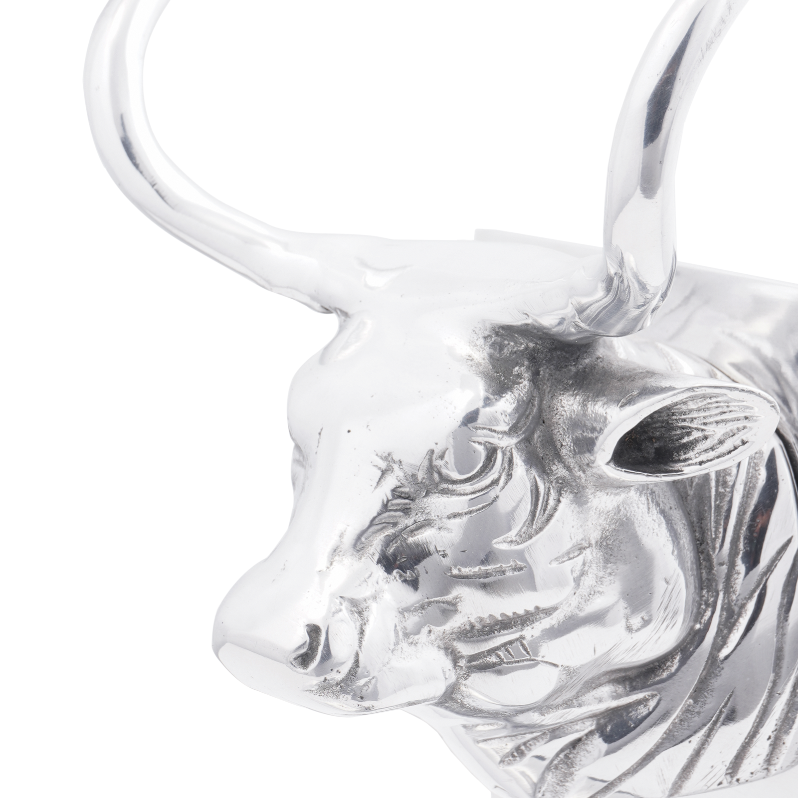 Bookends 2 pcs Silver 17x15x27 cm Aluminium Bull - Image 6