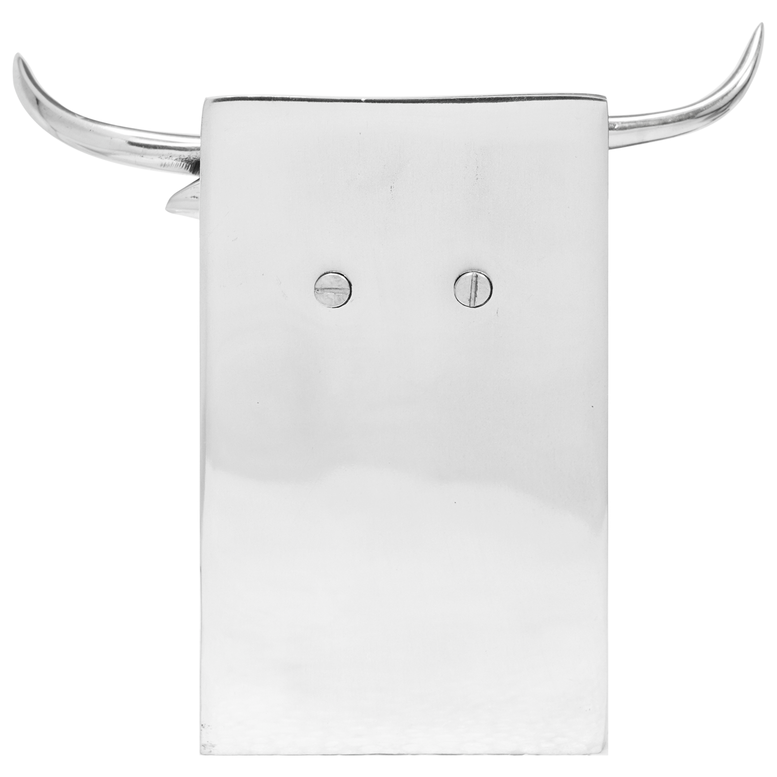 Bookends 2 pcs Silver 17x15x27 cm Aluminium Bull - Image 3
