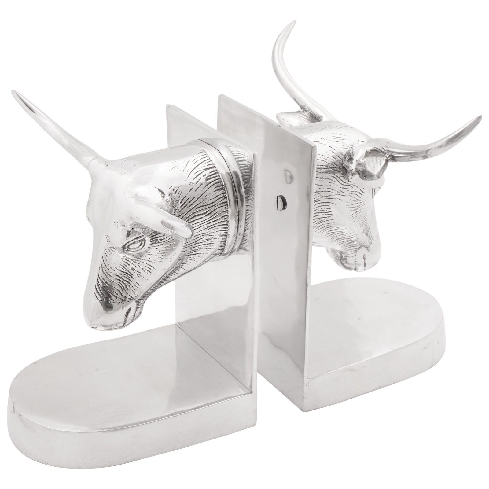 Boeksteunen 2 stuks Zilver 21,5×15,5×20 cm Aluminium Bull