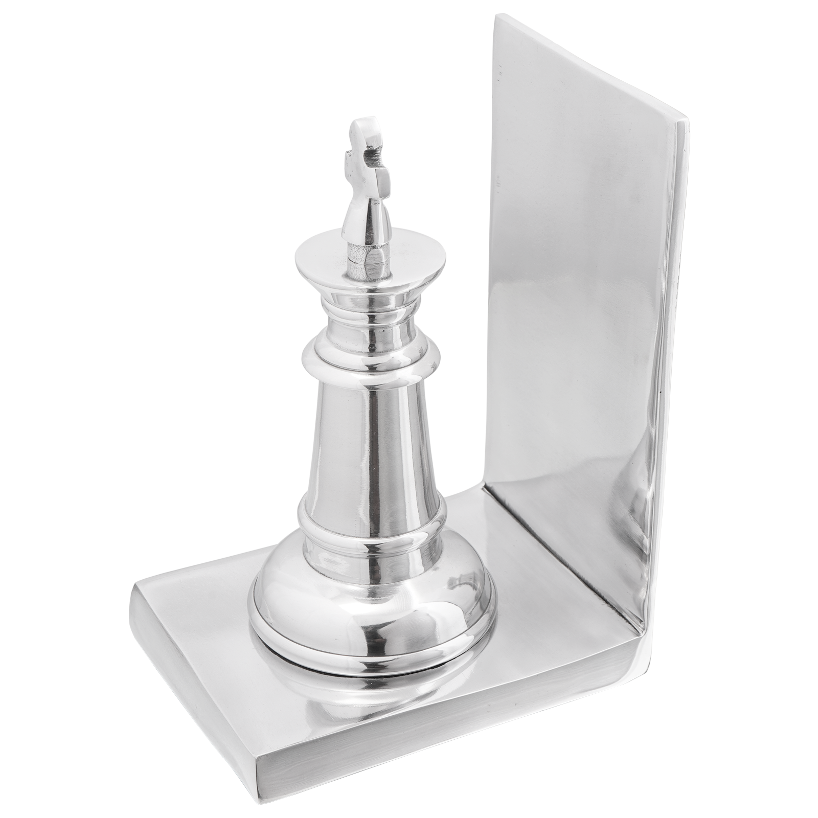 Boekensteunen 2 stuks Zilver 11x12x19,5 cm Aluminium Schaak