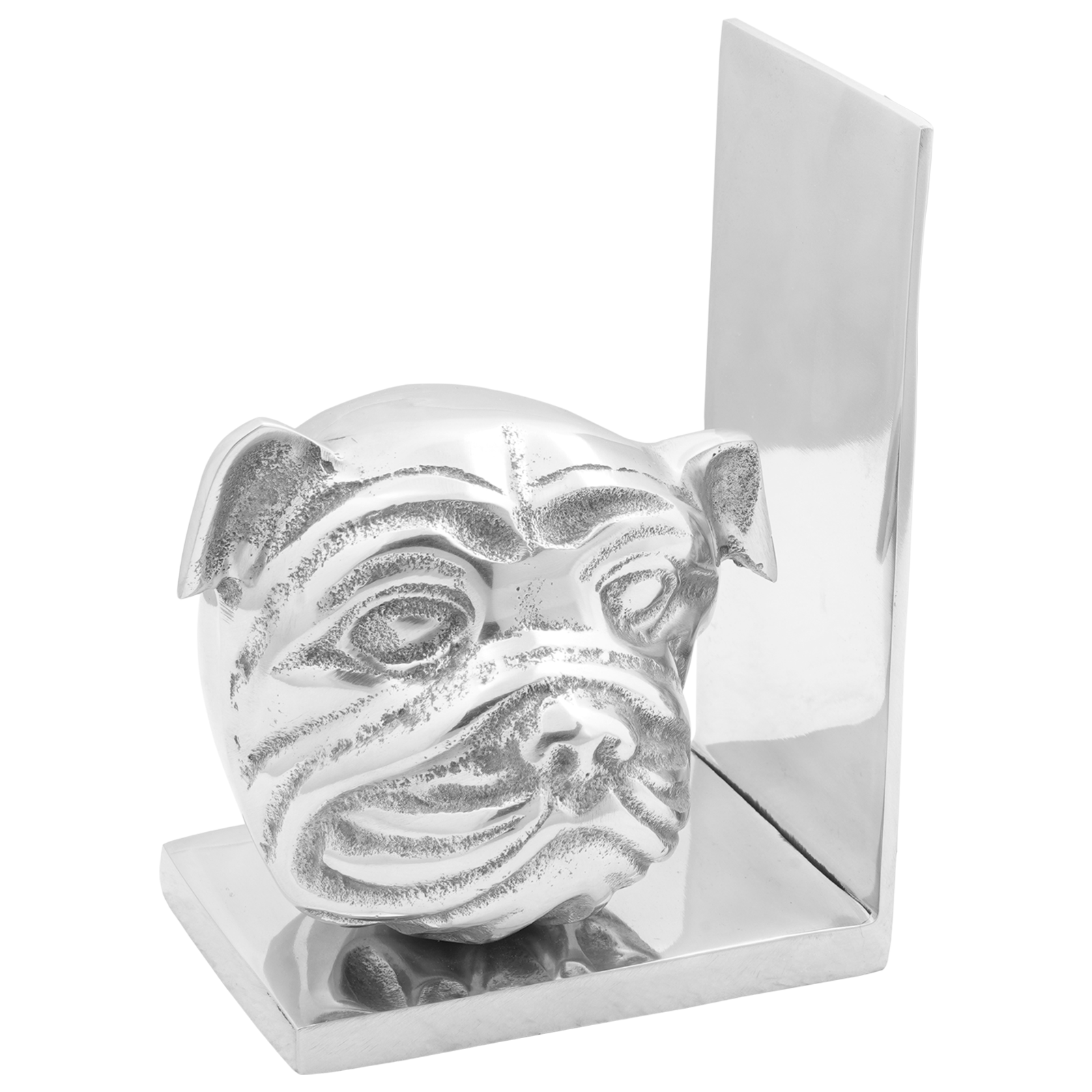 Boekensteunen 2 stuks Zilver 8x12x16,5 cm Aluminium Hond
