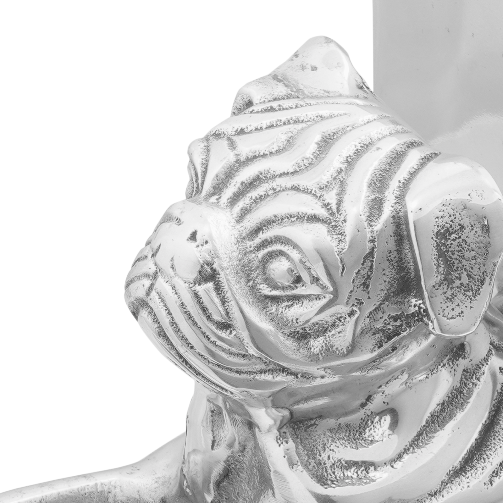 Bookends 2 pcs Silver 12x15x18 cm Aluminium Dog - Image 7