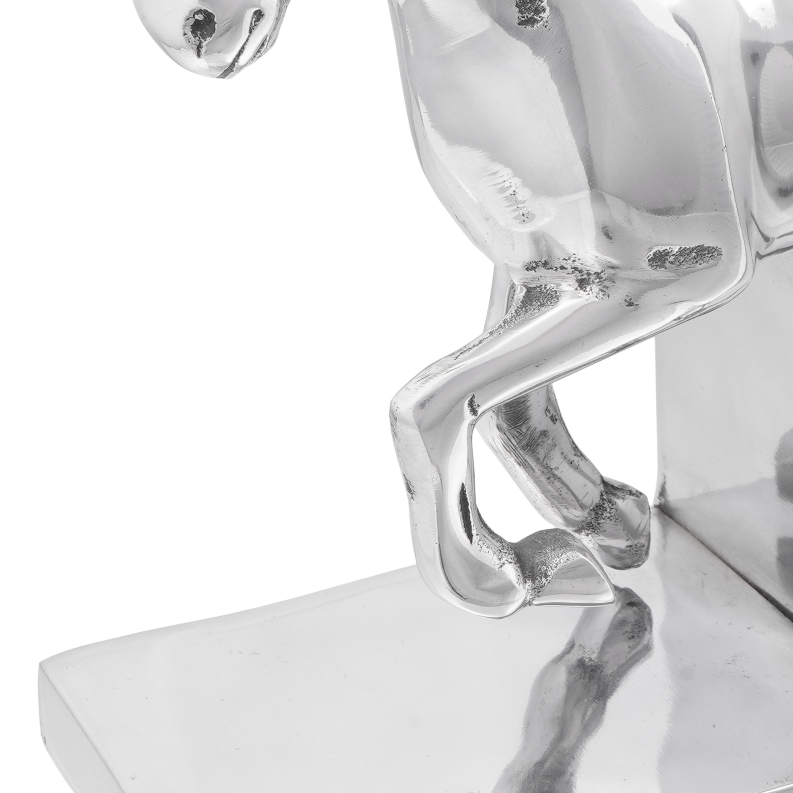 Bookends 2 pcs Silver 11x14x25 cm Aluminium Horse - Image 8