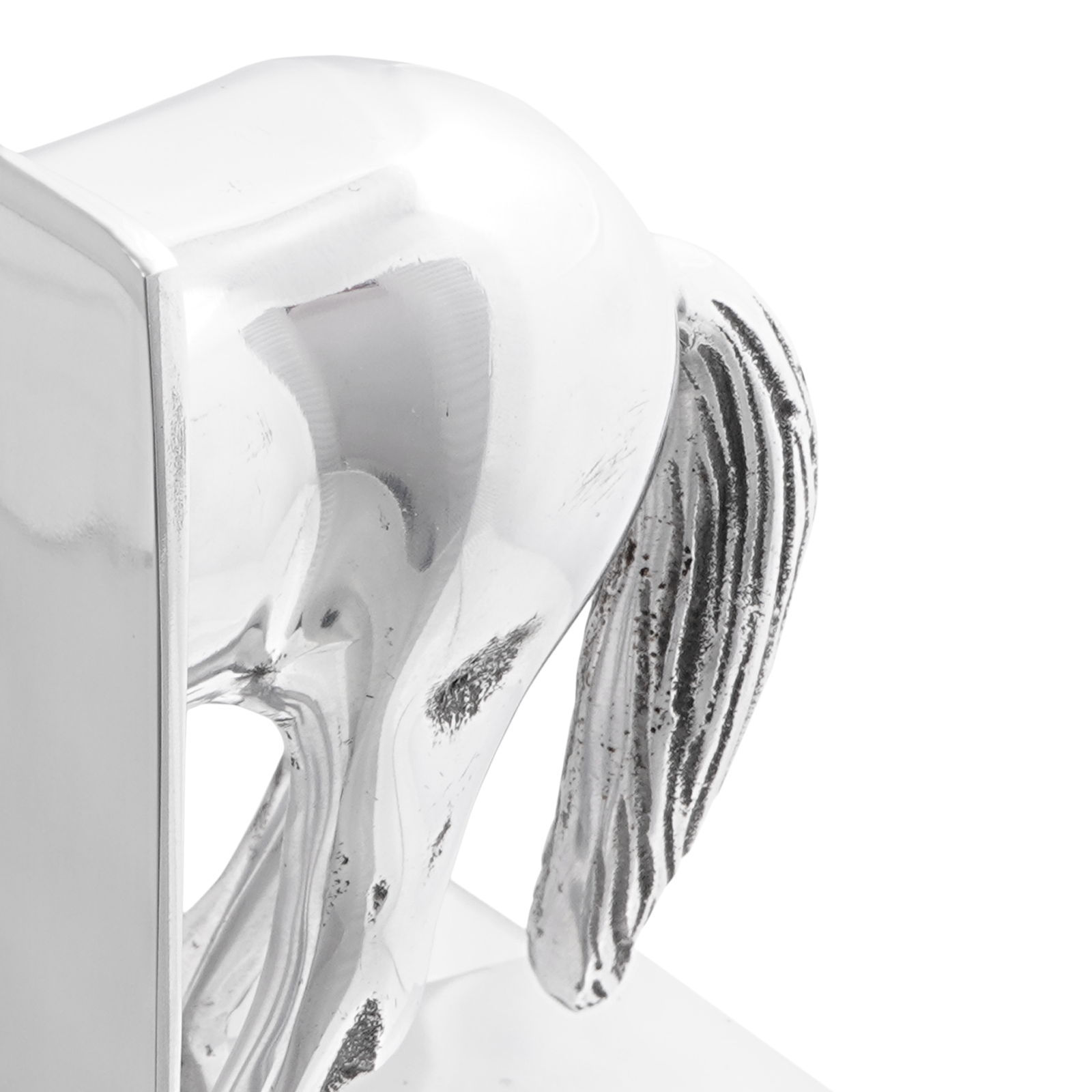 Bookends 2 pcs Silver 11x14x25 cm Aluminium Horse - Image 9