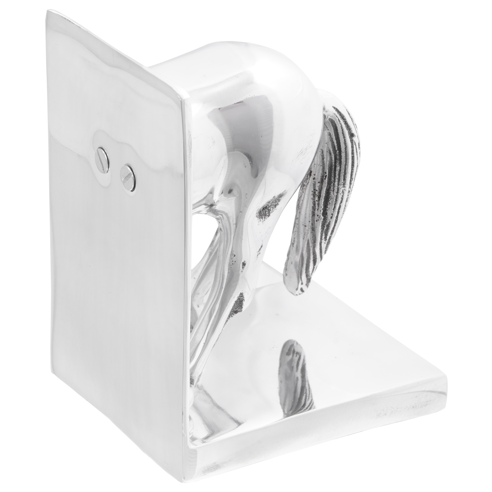 Bookends 2 pcs Silver 11x14x25 cm Aluminium Horse - Image 2