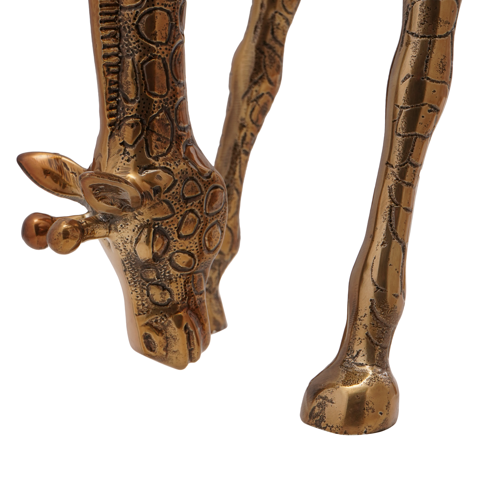 Giraffe-Shaped Ice Bucket in Brass - 49x22x39 cm Aluminum - Image 5