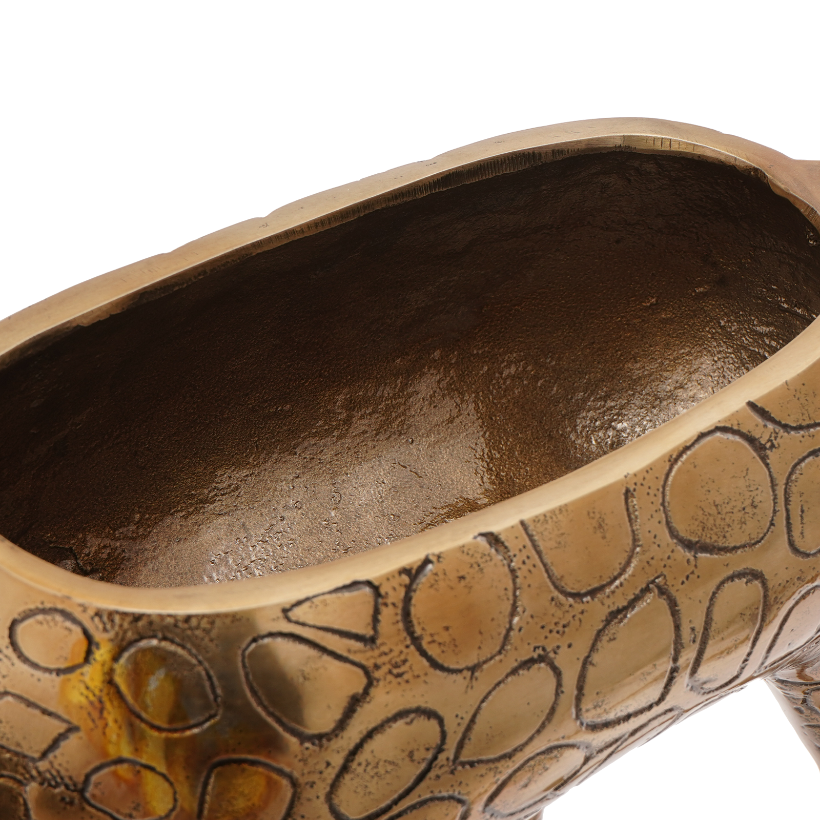 Giraffe-Shaped Ice Bucket in Brass - 49x22x39 cm Aluminum - Image 6