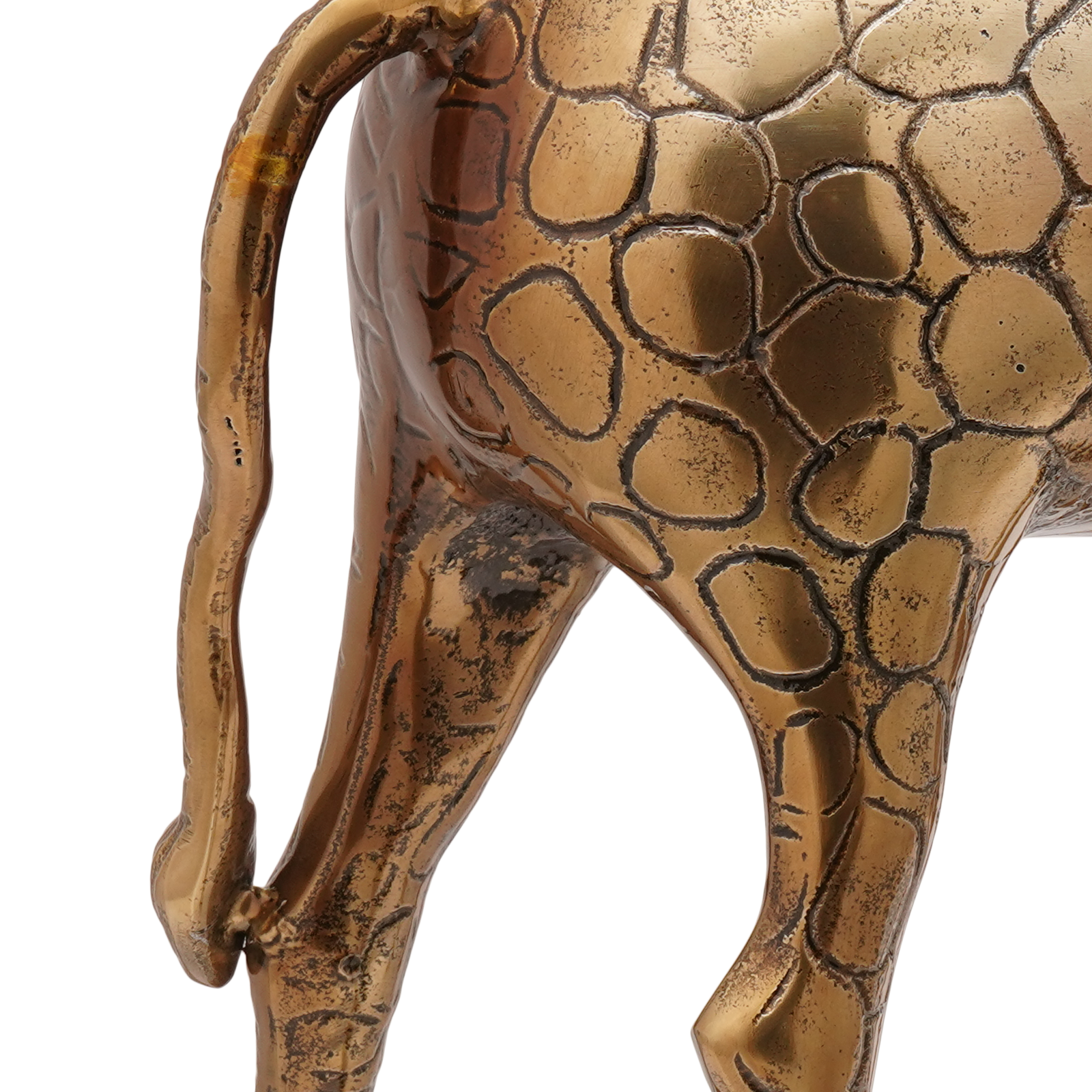 Giraffe-Shaped Ice Bucket in Brass - 49x22x39 cm Aluminum - Image 7