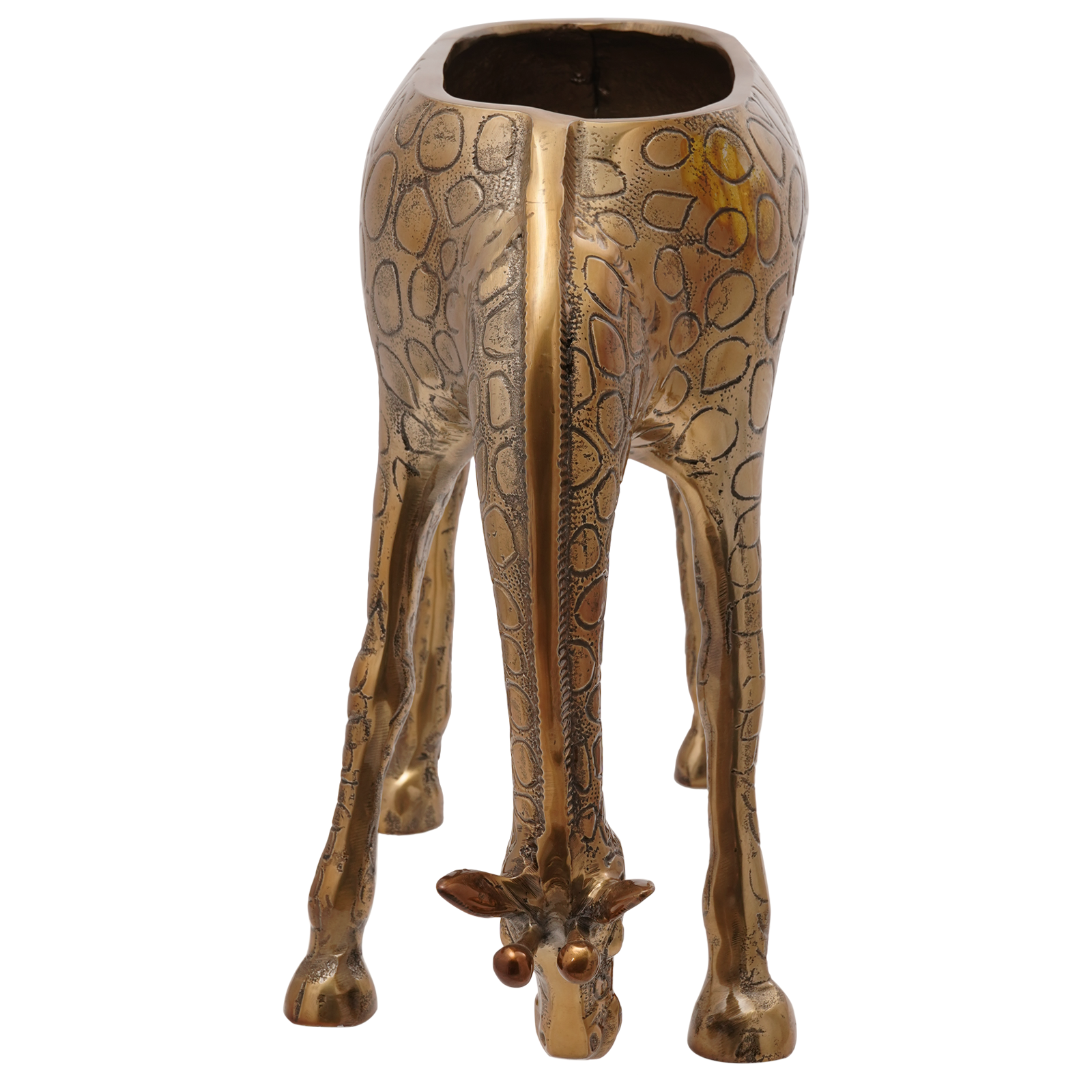 Giraffe-Shaped Ice Bucket in Brass - 49x22x39 cm Aluminum - Image 3