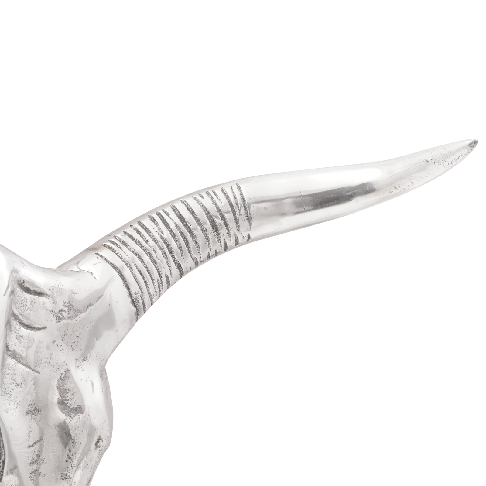 Wall Mounted Bull Skull Silver 49x10x36 cm Aluminium - Image 5