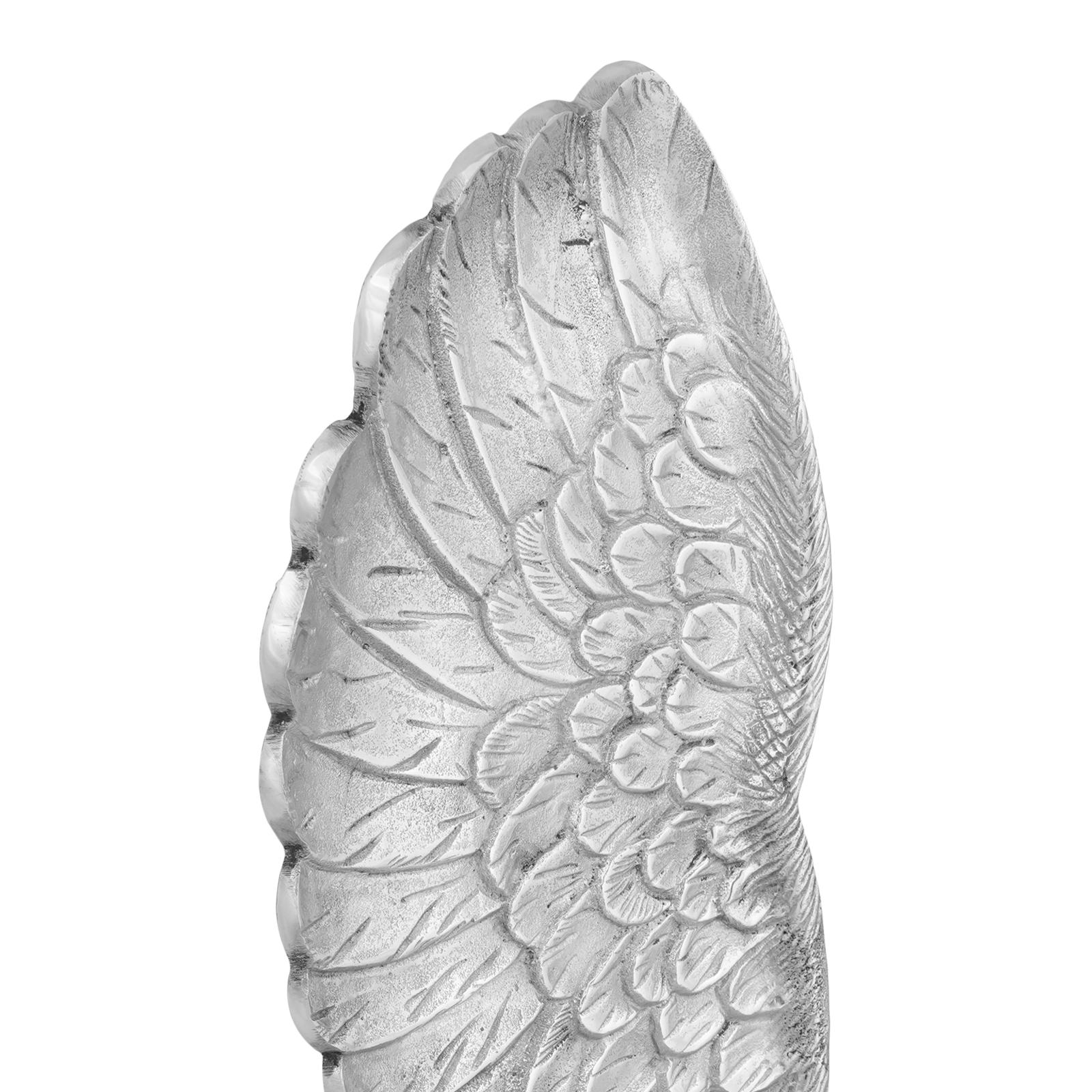 Skulptur Kleine Flügel Silbern 17x5x59 cm Aluminium - deko-licht-gartendeko - Your Garden Eden