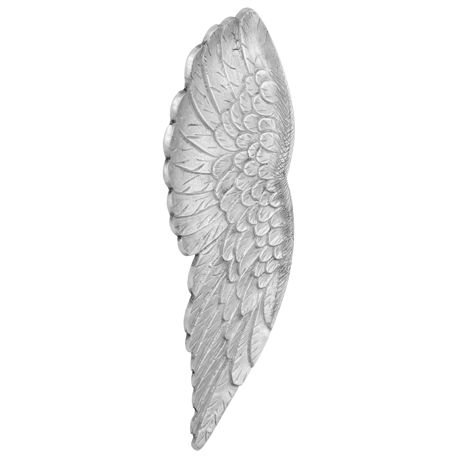 Skulptur Kleine Flügel Silbern 17x5x59 cm Aluminium - Your Garden Eden