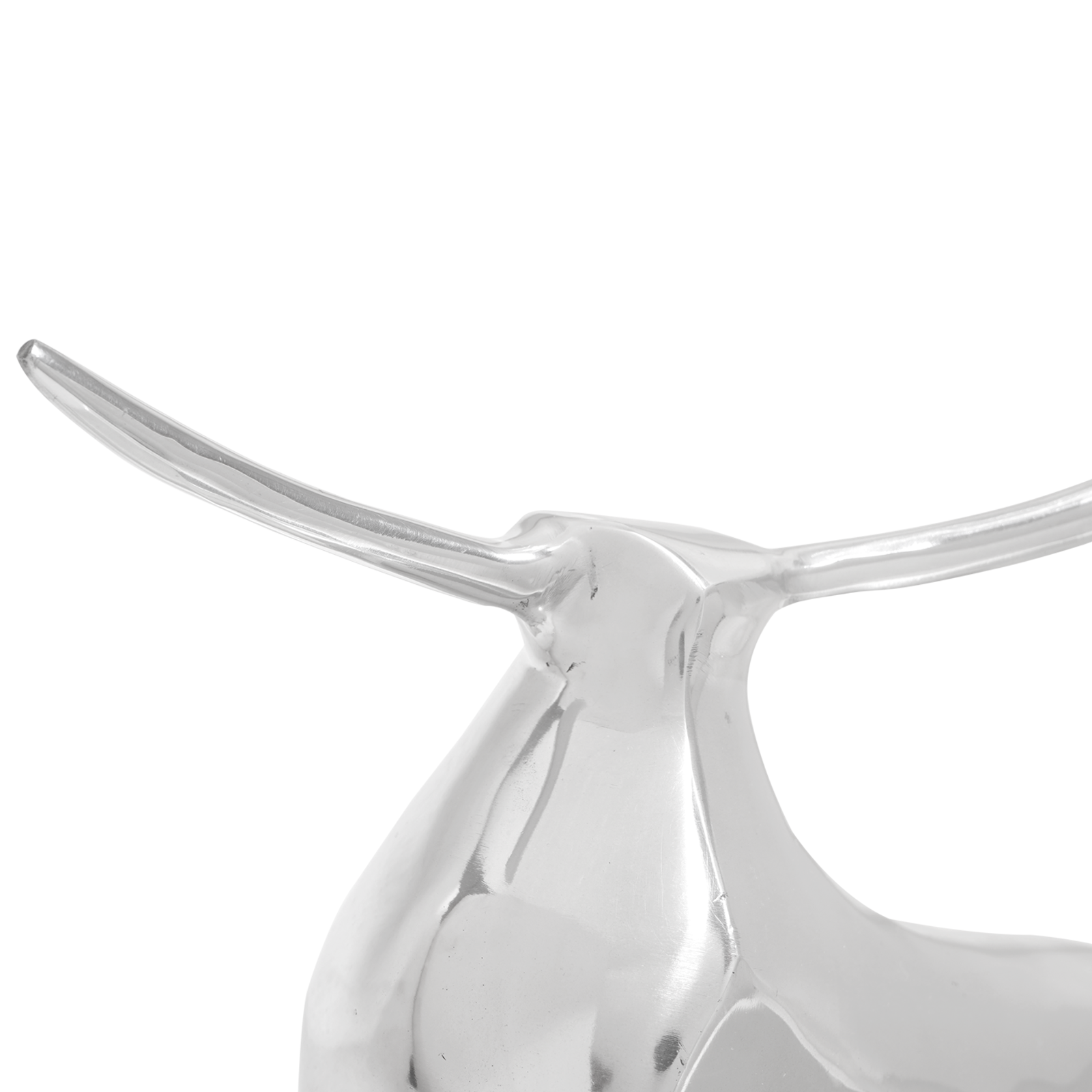 Bull Sculpture Silver 37x44x17 cm Aluminium - Image 4