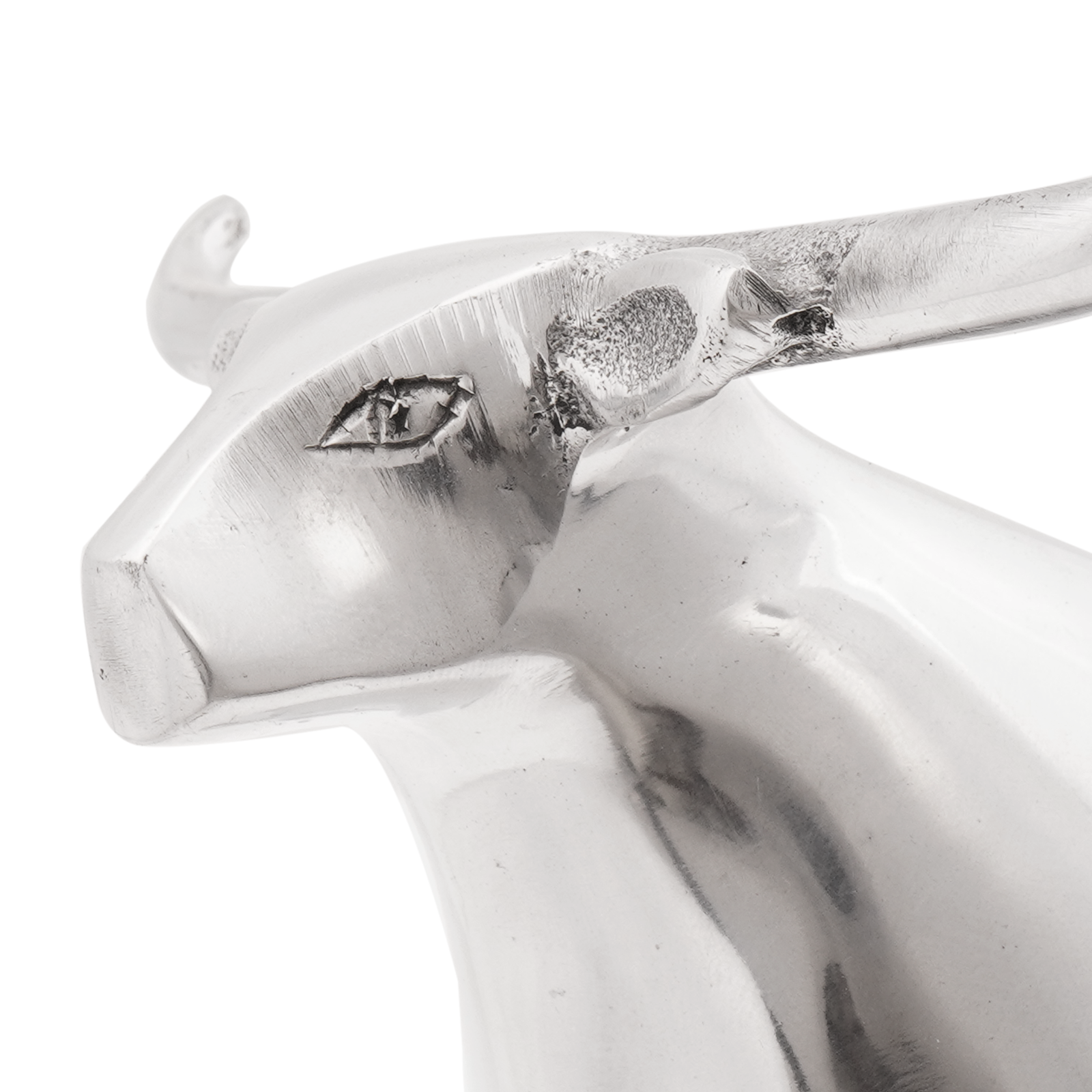 Bull Sculpture Silver 20x17x23 cm Aluminium - Image 5