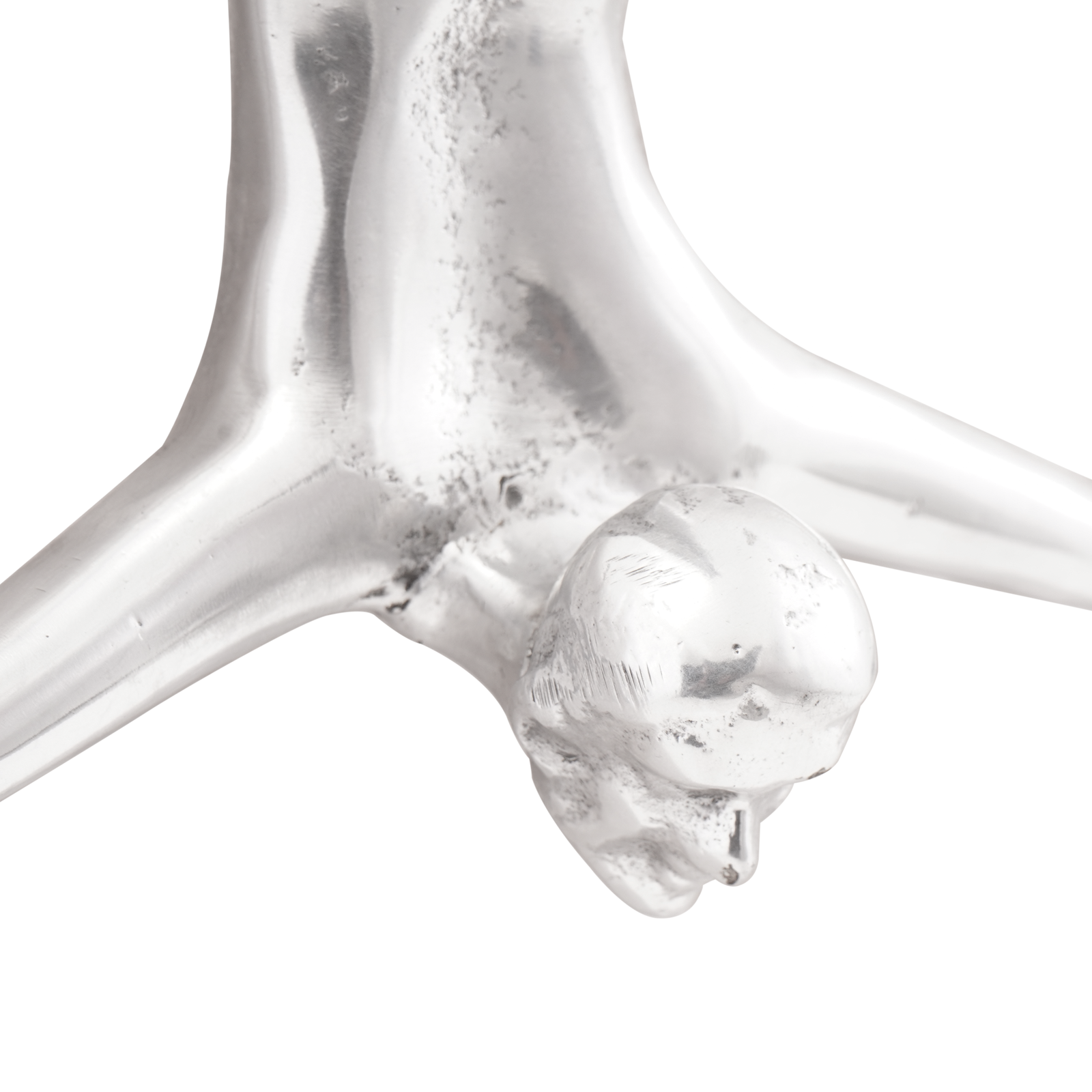 Sculpture Silver 22x8x25 cm Aluminium Falling Man - Image 5