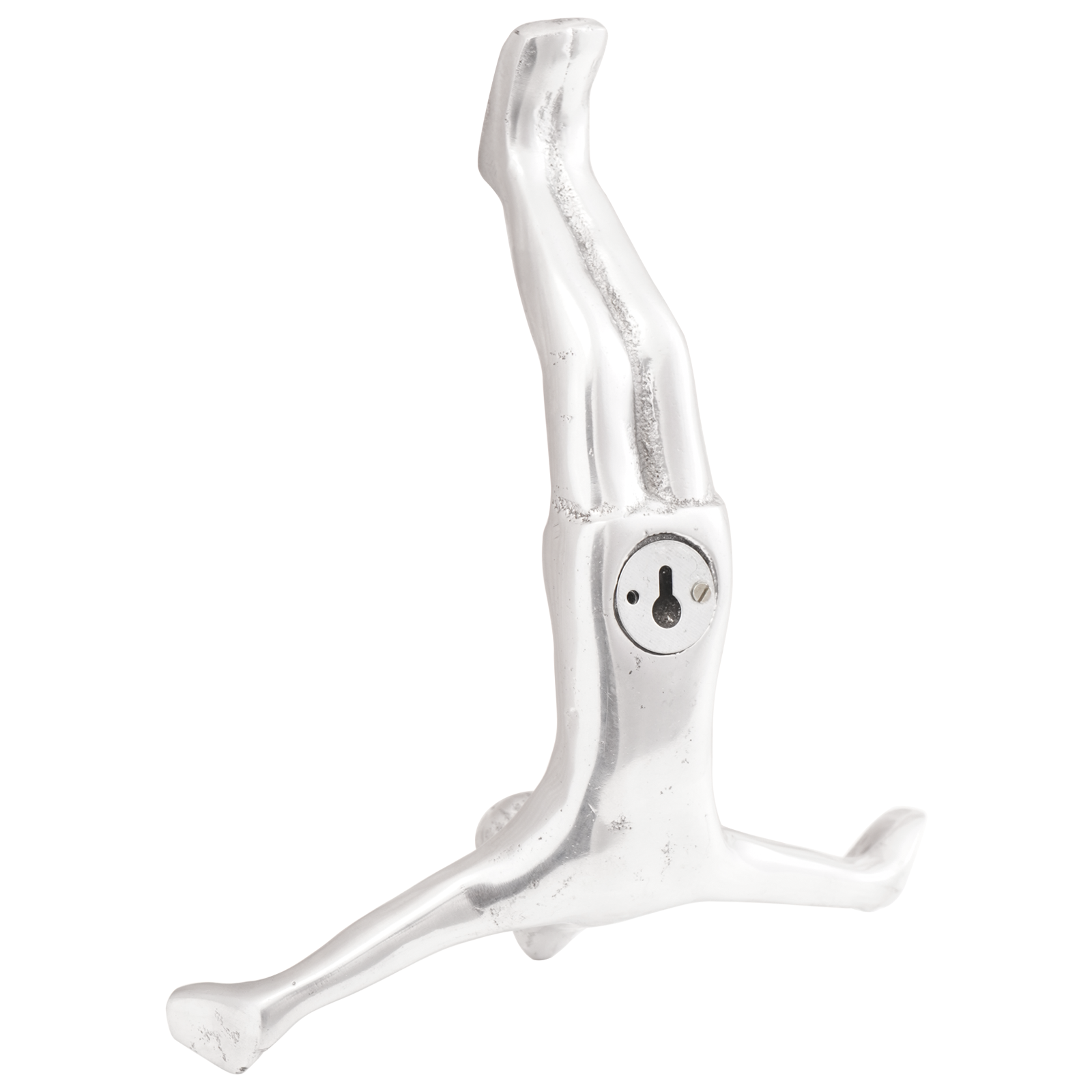 Sculpture Silver 22x8x25 cm Aluminium Falling Man - Image 2