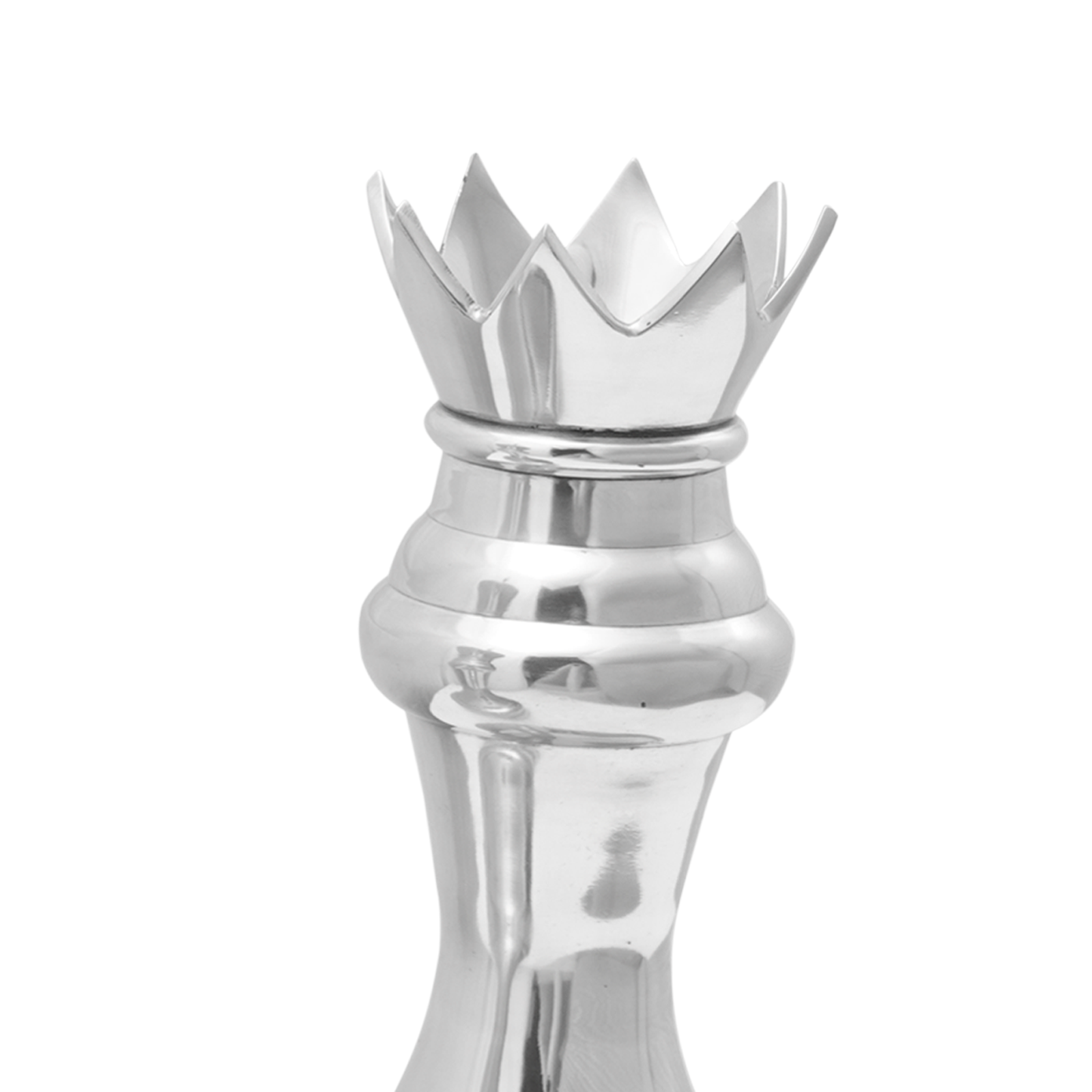 Chess Sculptures 2 pcs Silver Aluminium - Image 7