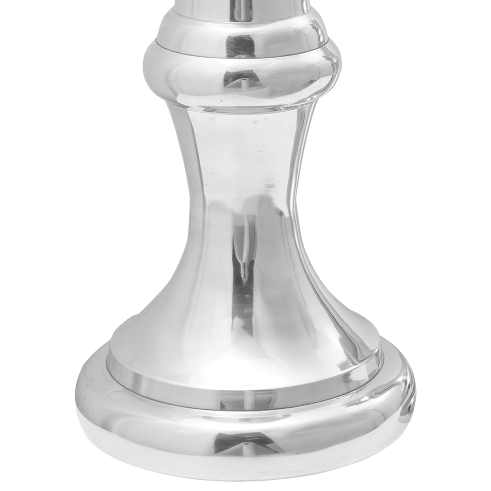 Chess Sculptures 2 pcs Silver Aluminium - Image 8