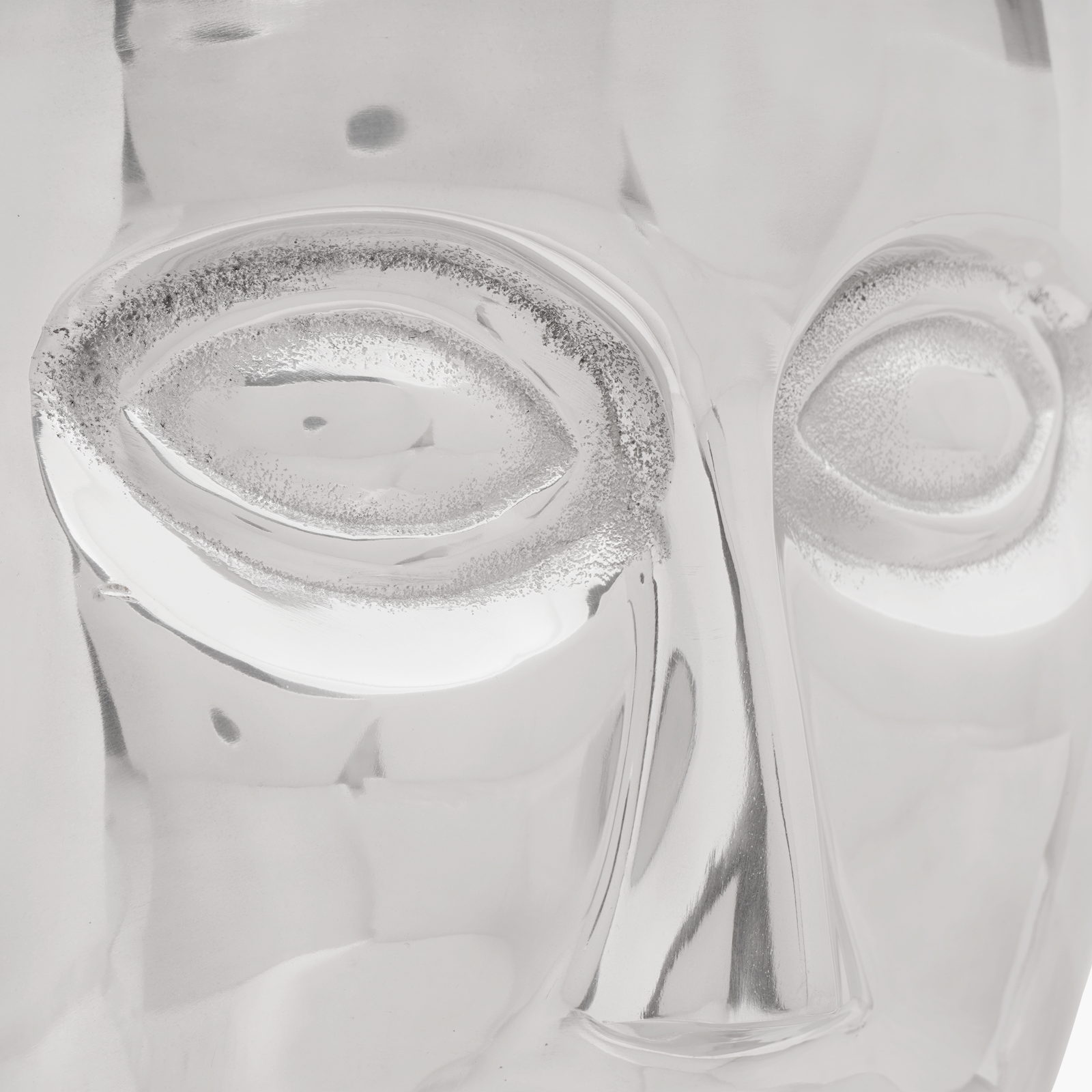 Face Stool Silver 33x33x45 cm Aluminium - Image 5