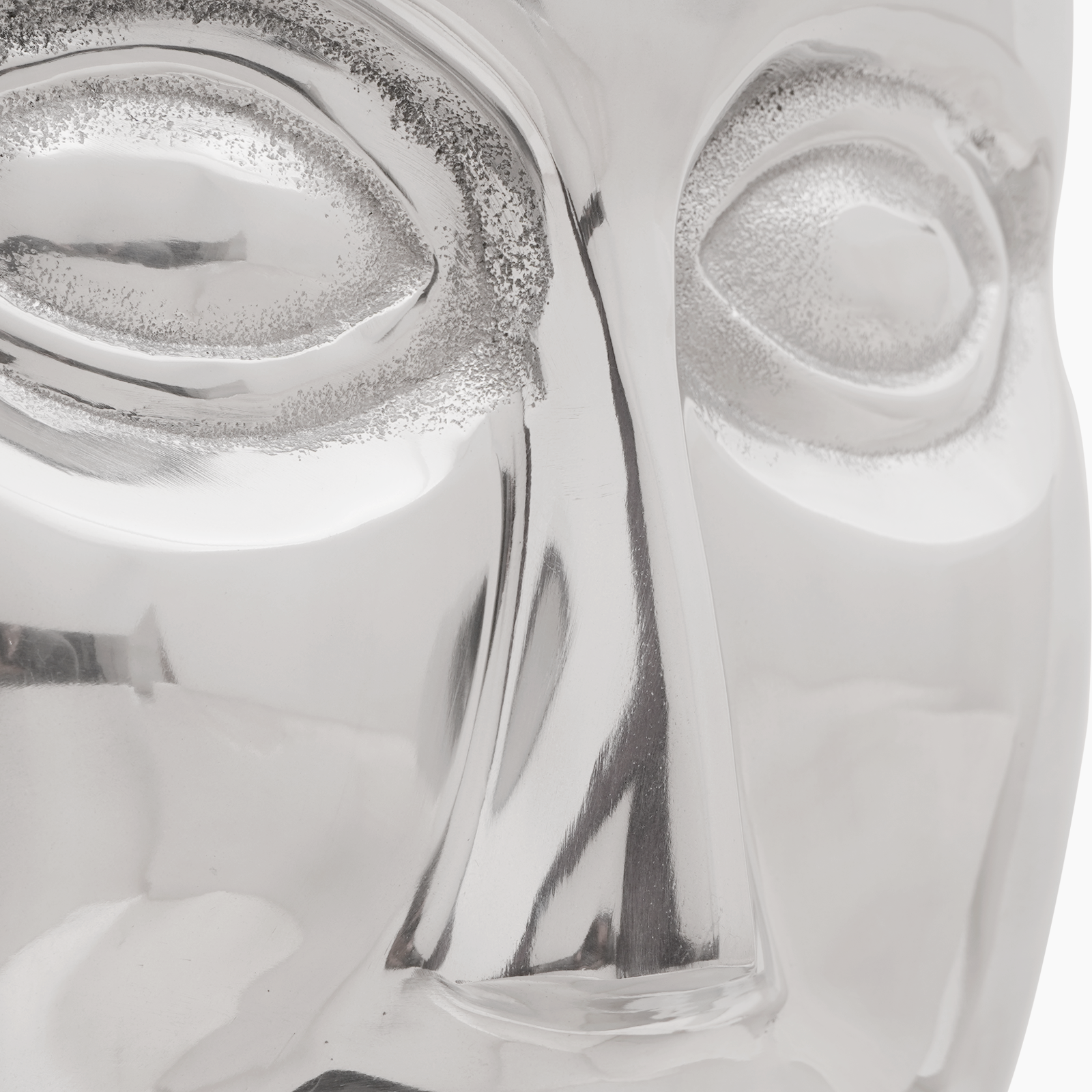 Face Stool Silver 33x33x45 cm Aluminium - Image 6