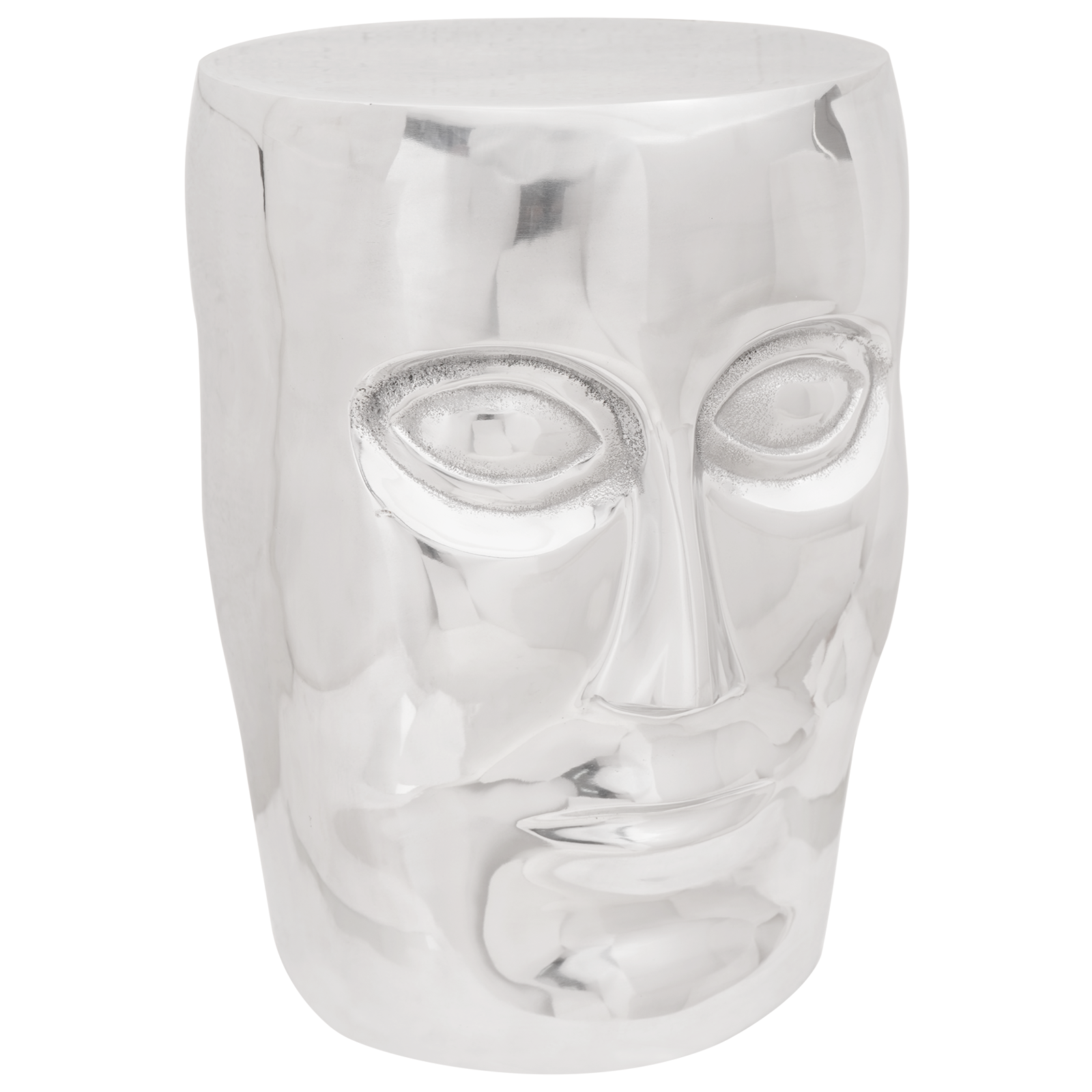 Face Stool Silver 33x33x45 cm Aluminium
