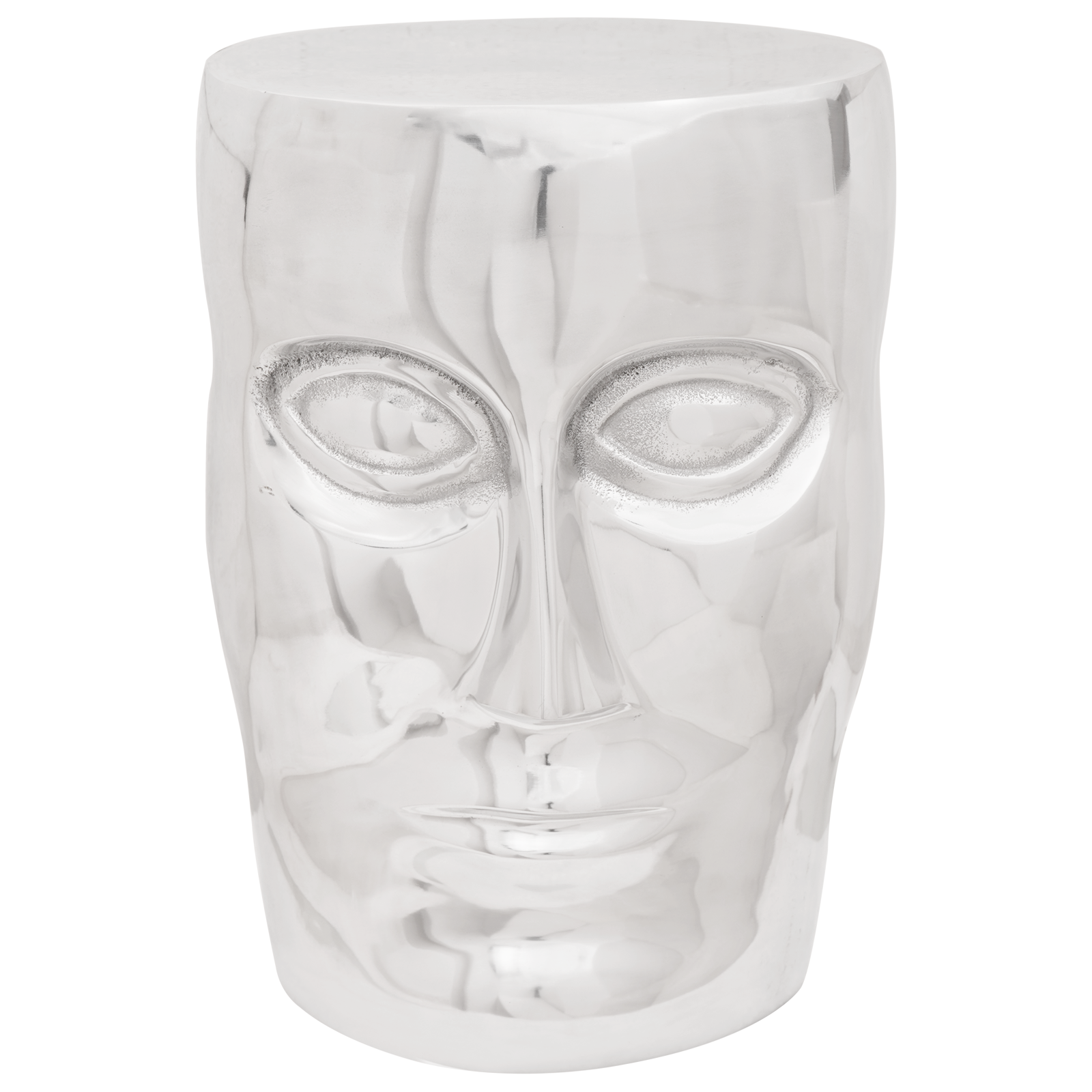 Face Stool Silver 33x33x45 cm Aluminium - Image 3