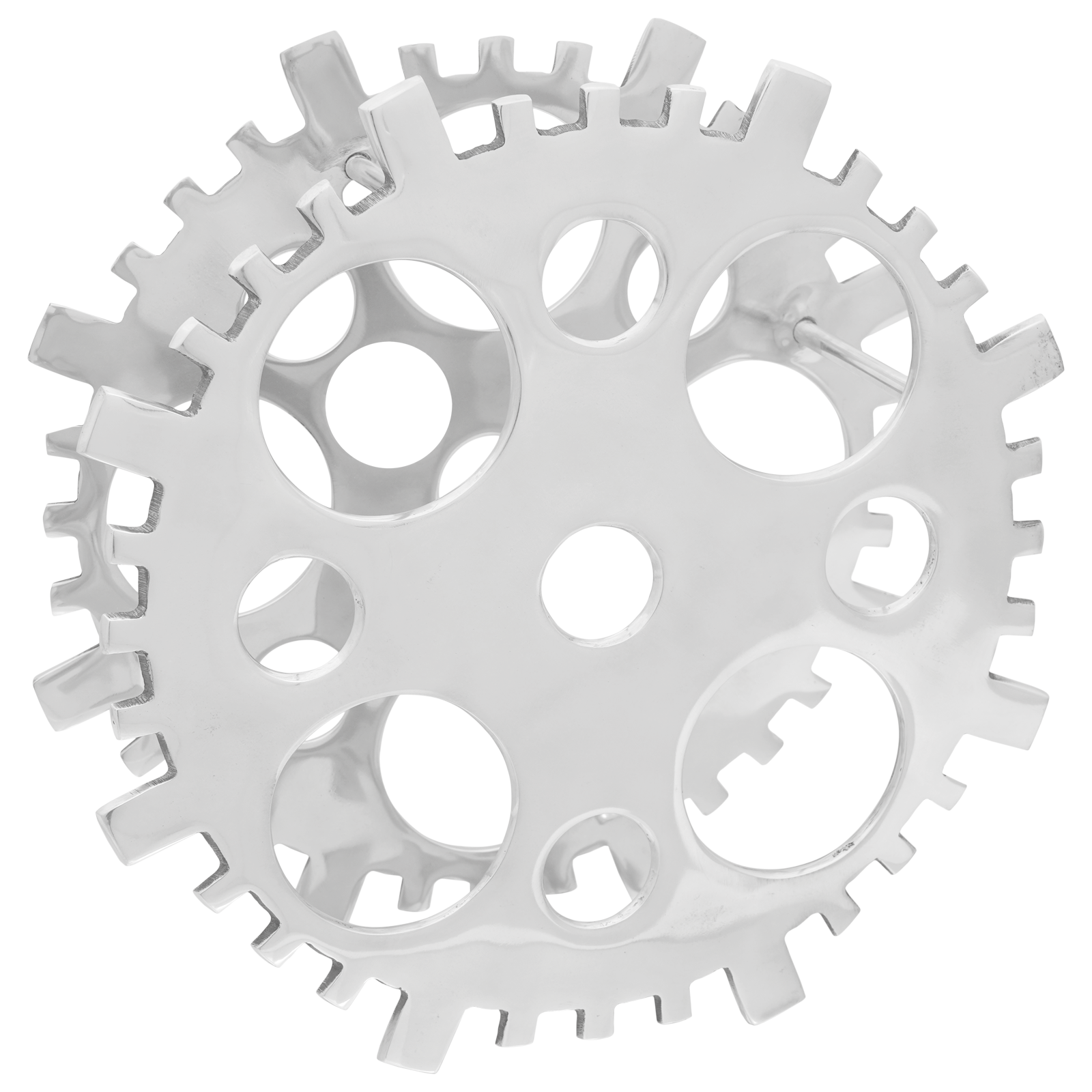 Wine Rack Silver 15.4x5.5x15.4 inches Aluminium