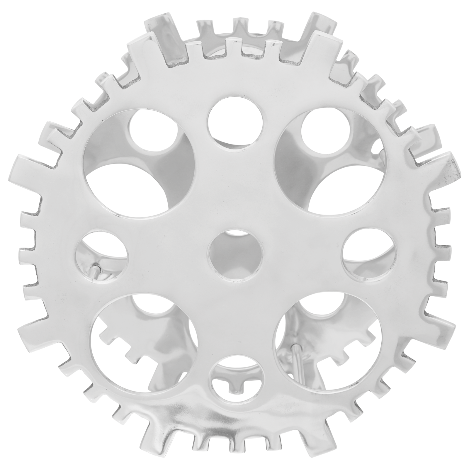 Wine Rack Silver 15.4x5.5x15.4 inches Aluminium - Image 2