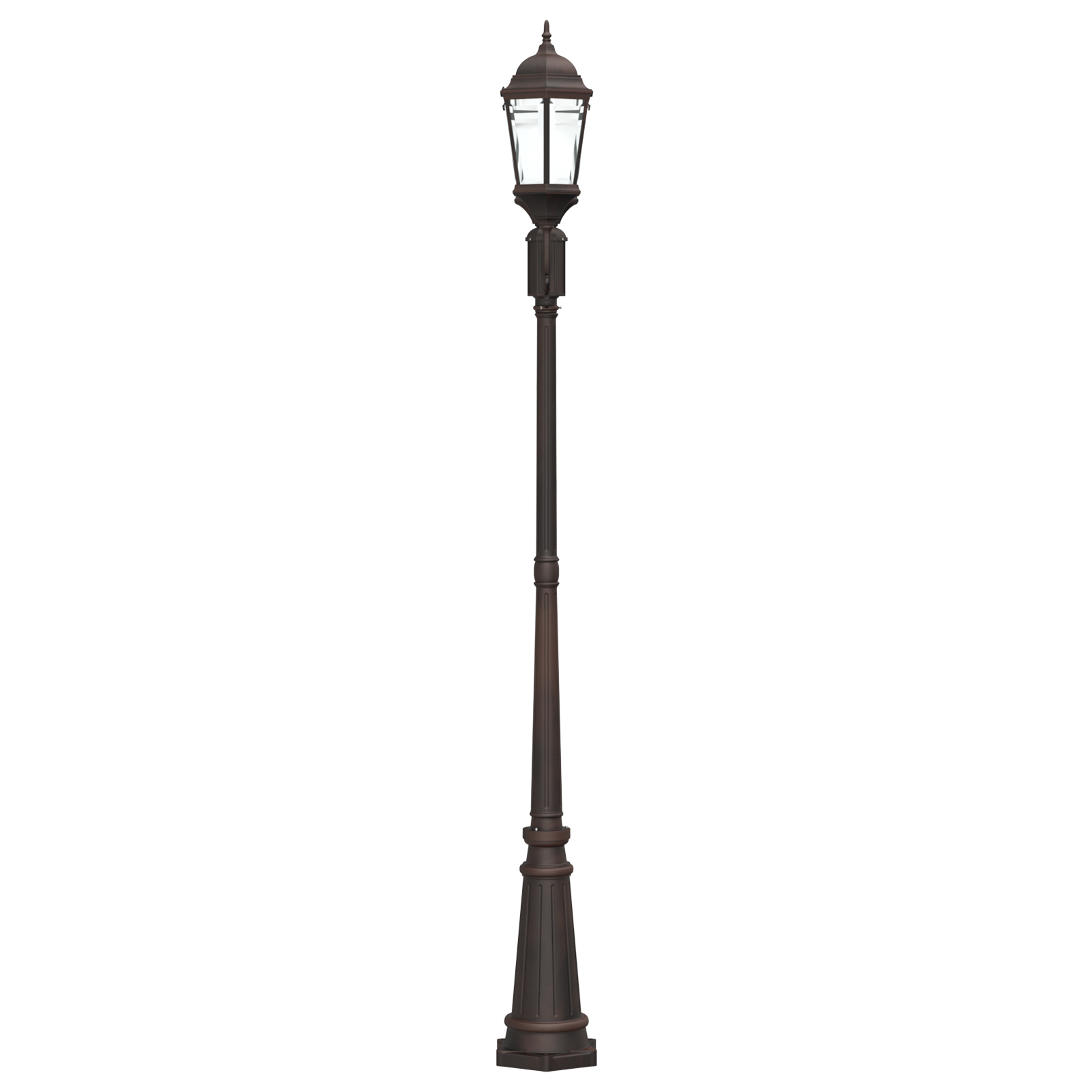Garden Light Post 2-Lamp E27 Bronze 235 cm Aluminium - Image 4