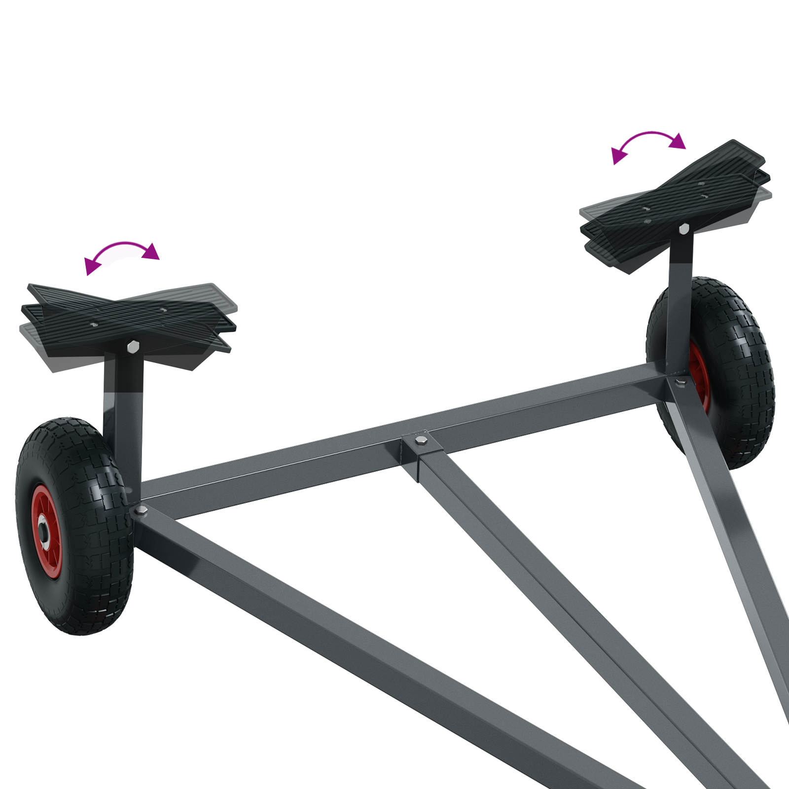 Boat Trailer 212-302 cm Adjustable Length 160 kg Steel - Image 8