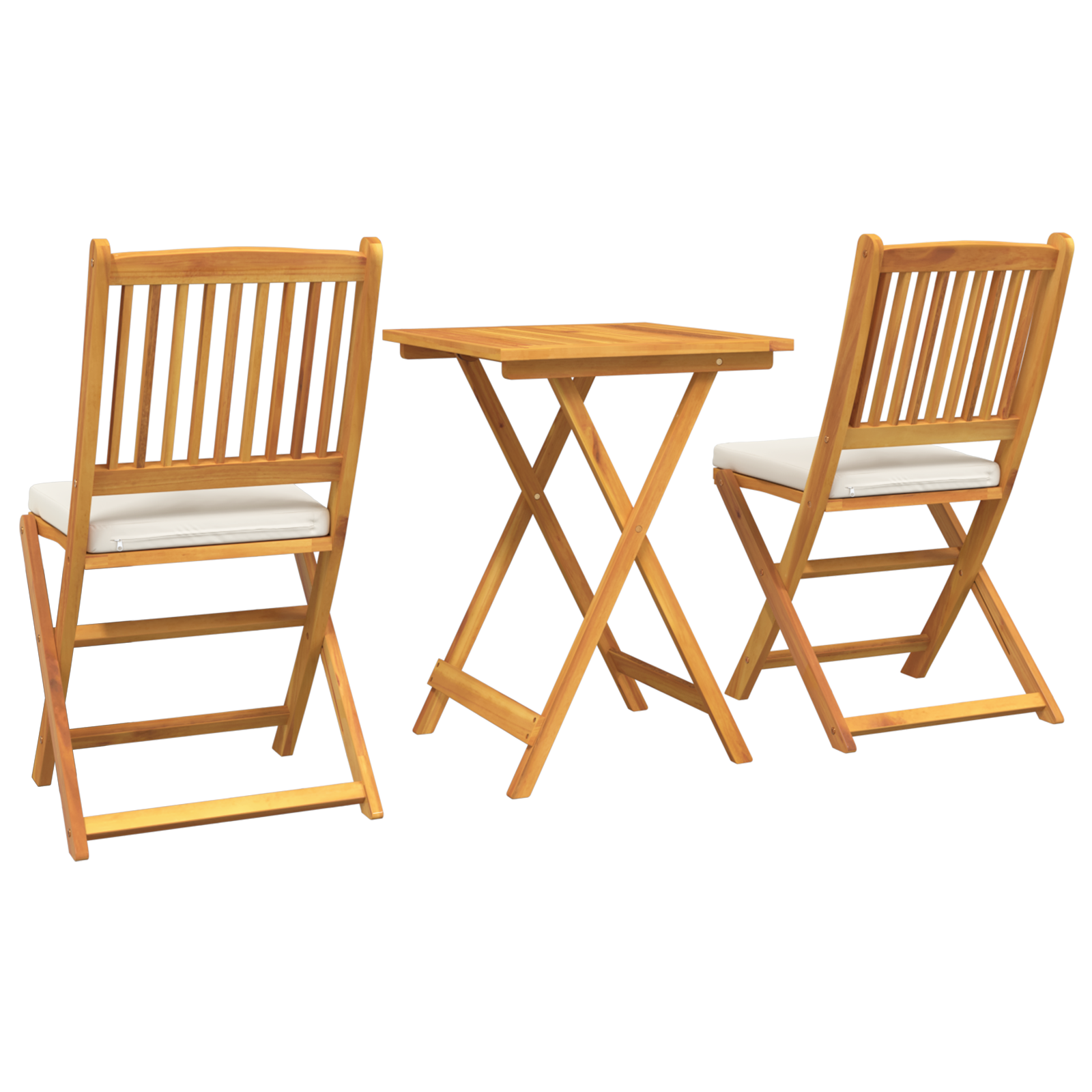 3-Piece Garden Bistro Set - Solid Acacia Wood - Image 8