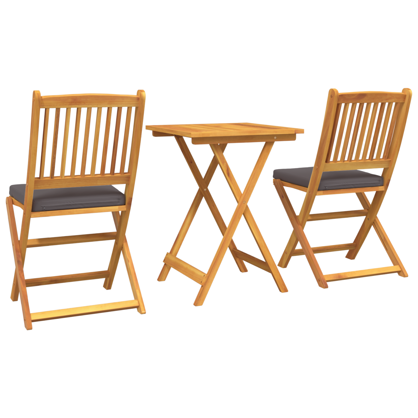 3 Piece Garden Bistro Set Solid Wood Acacia - Image 8