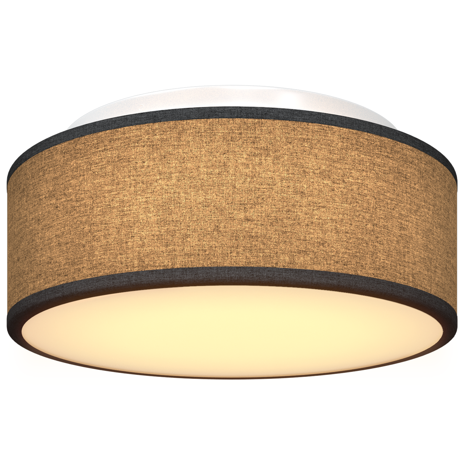 Ceiling Light - Black Fabric Flush Mount, 30 cm E27 - Image 8